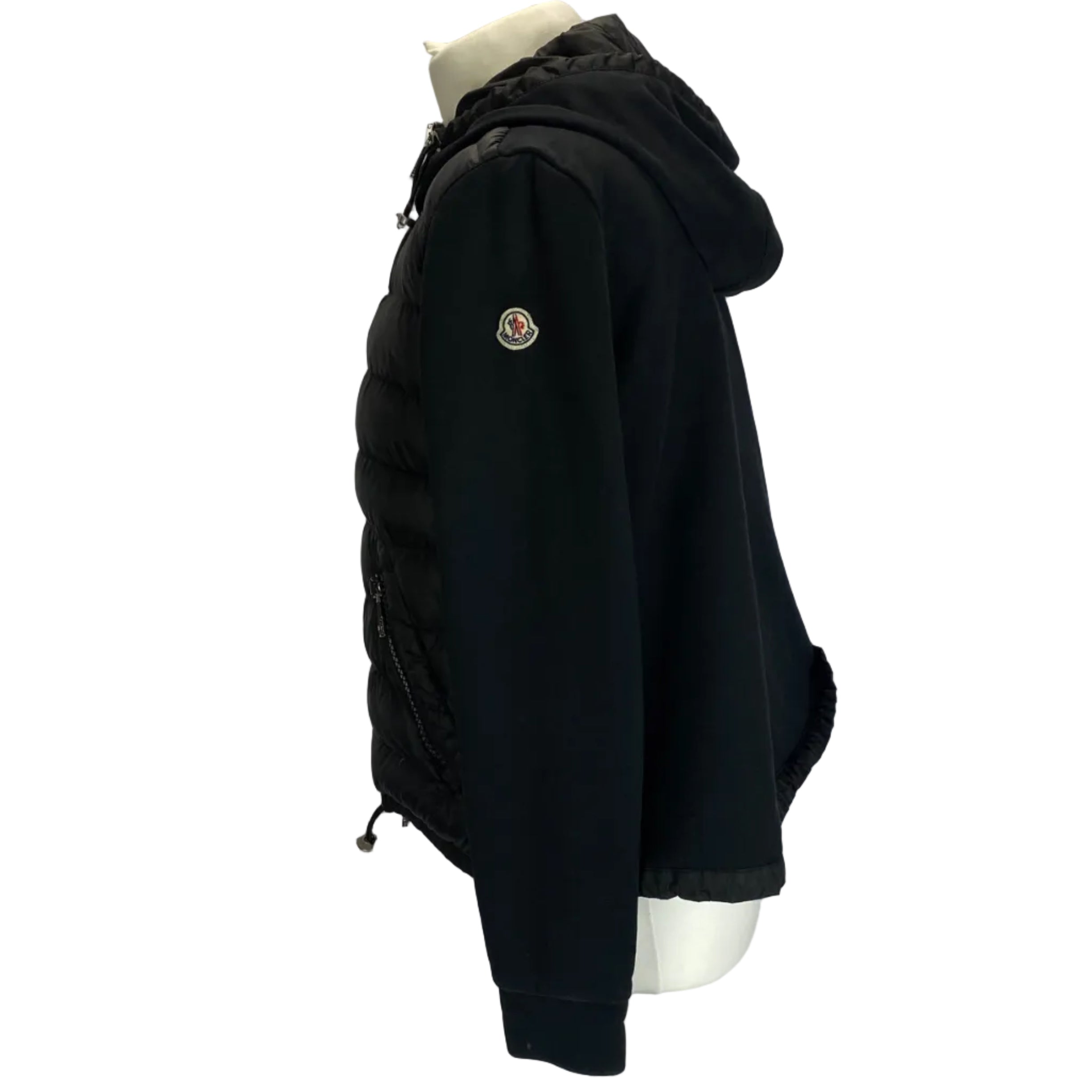 Moncler Black Lightweight Duvet Maglia Jacket M