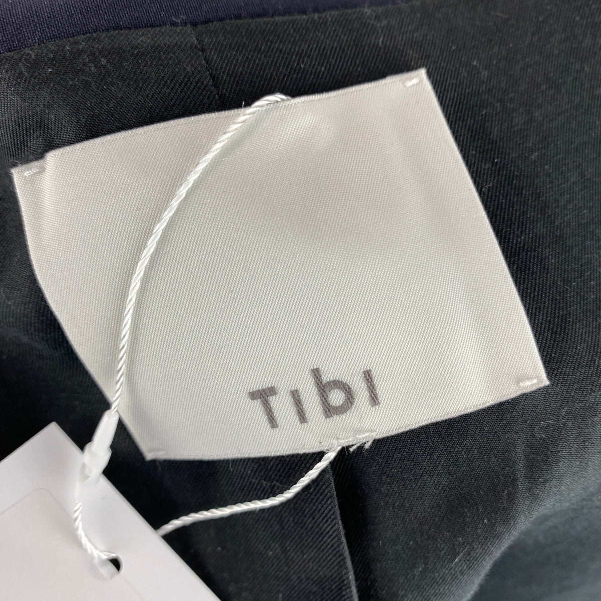 Tibi New £400 Navy Tropical Wool Sleeveless Liam Jacket XS