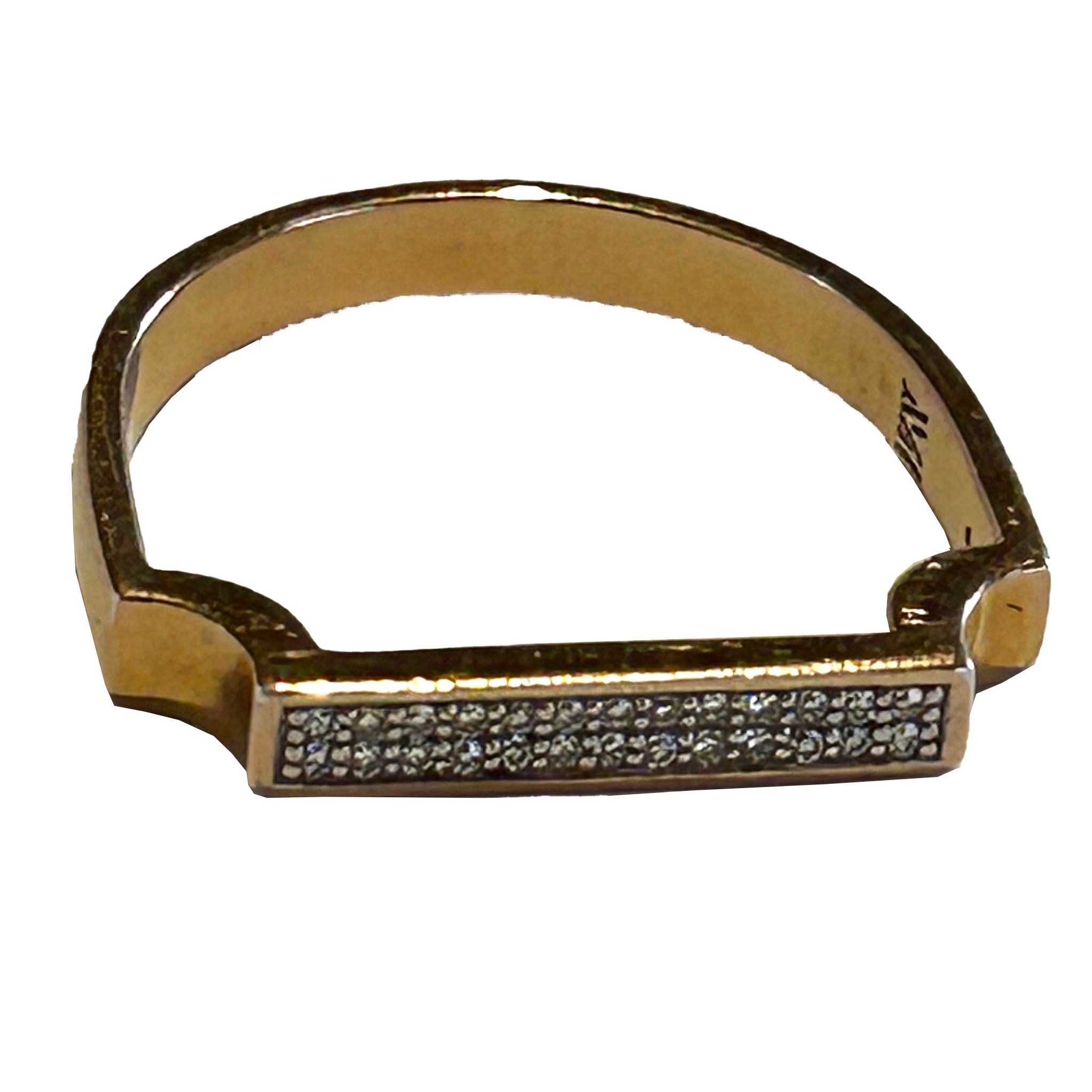 Monica Vinader £150 Gold Vermeil Signature Thin Diamond Ring