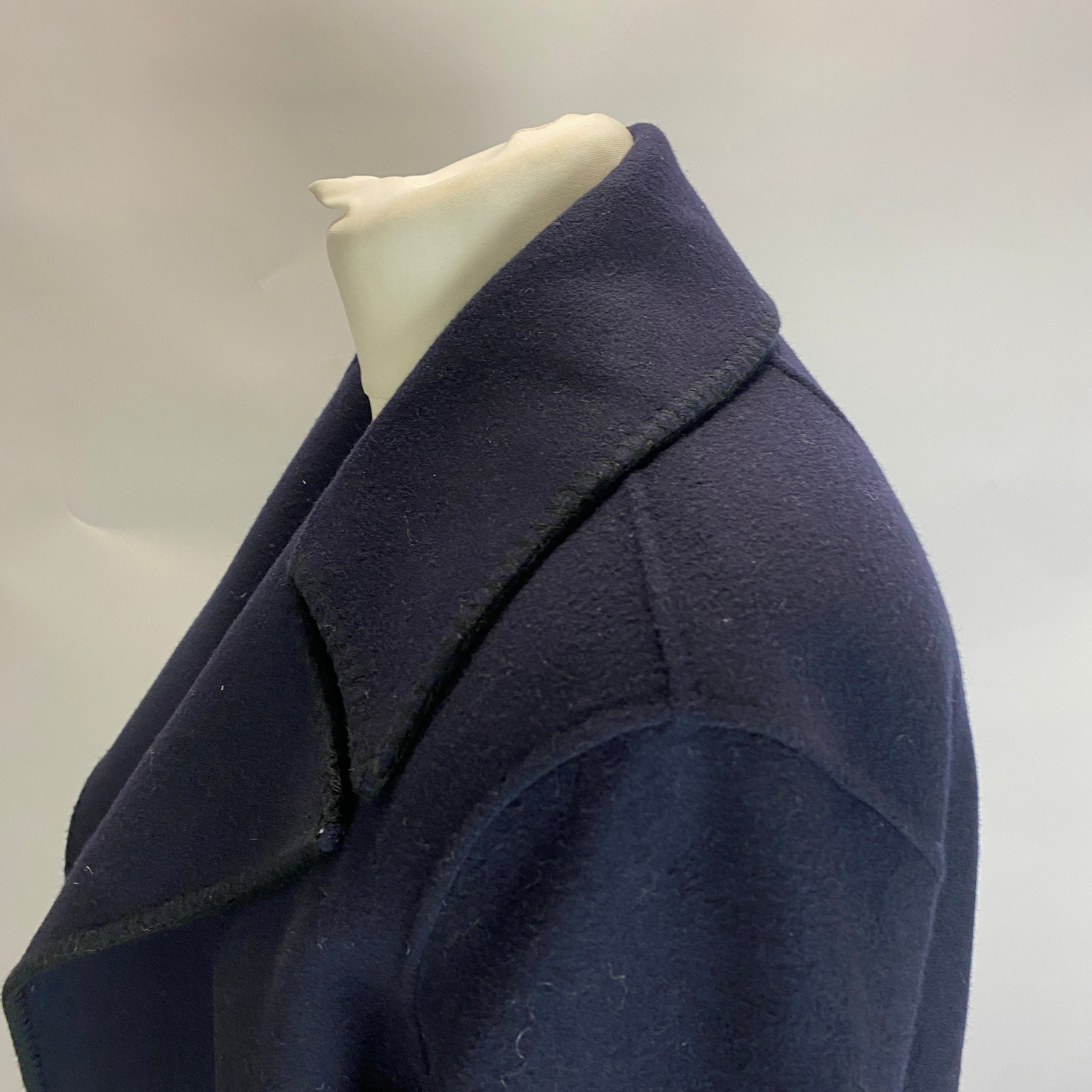Theory Navy Wool & Cashmere Lightweight Blanket Jacket S