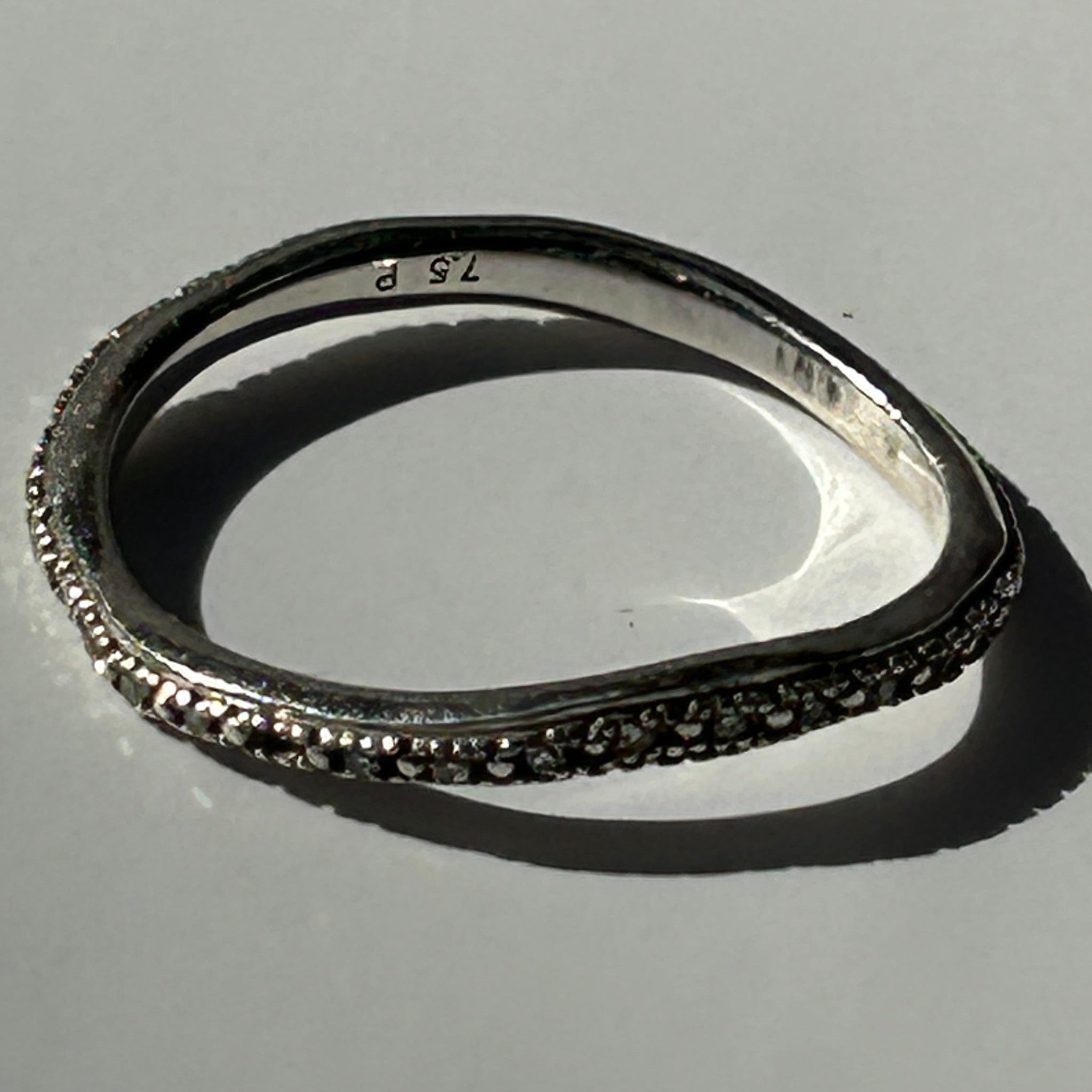 Monica Vinader £298 Sterling Silver Riva Wave Ring