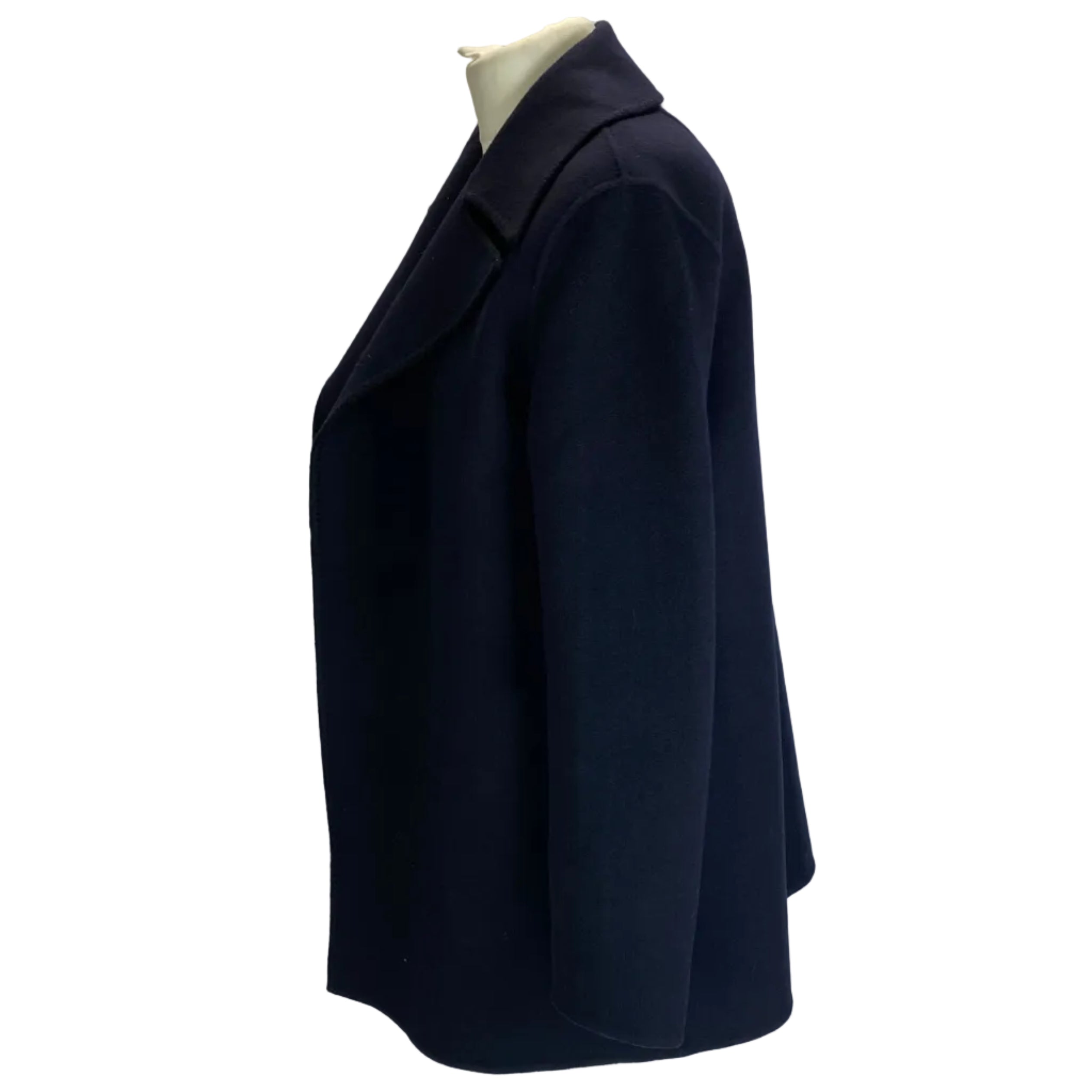Theory Navy Wool & Cashmere Lightweight Blanket Jacket S