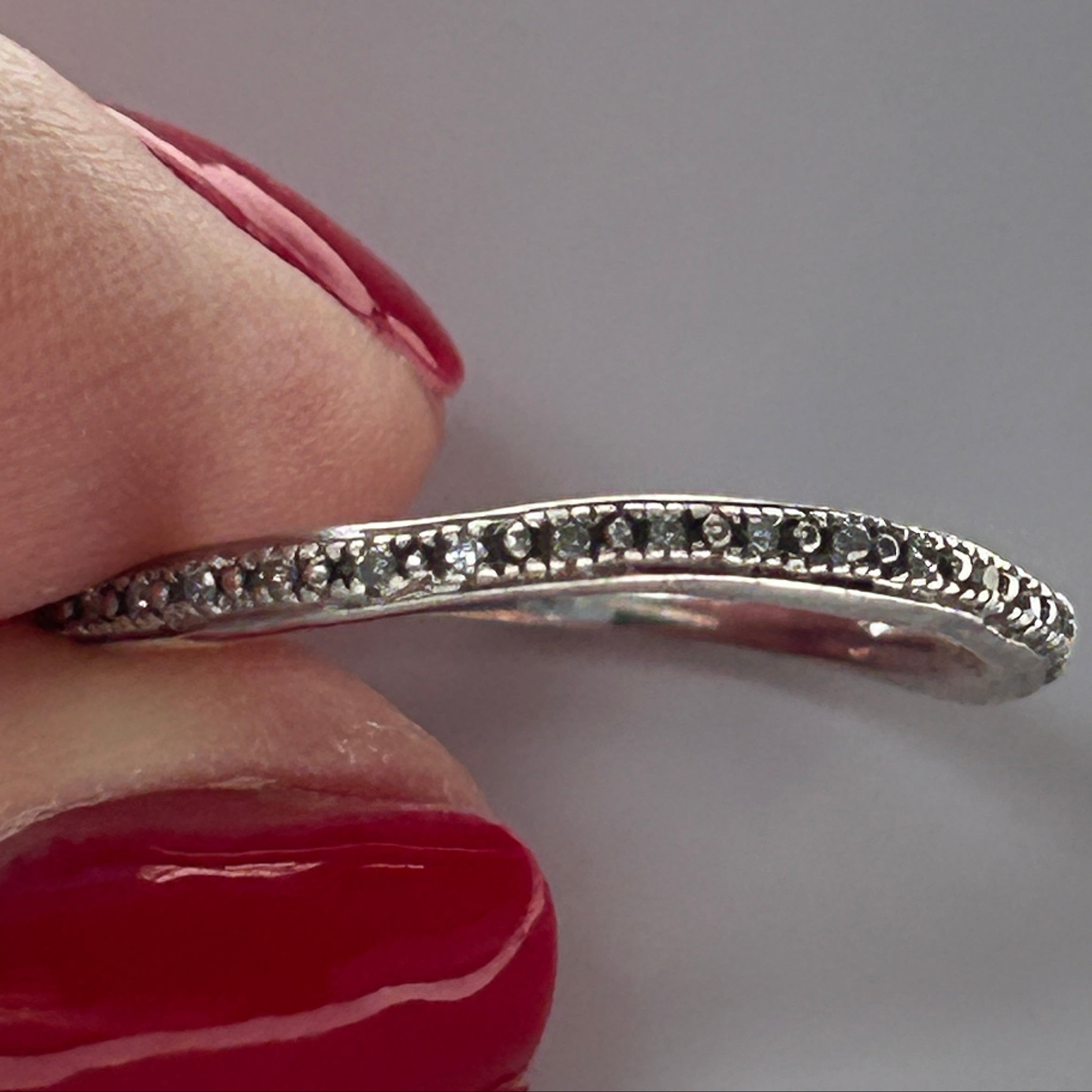 Monica Vinader £298 Sterling Silver Riva Wave Ring