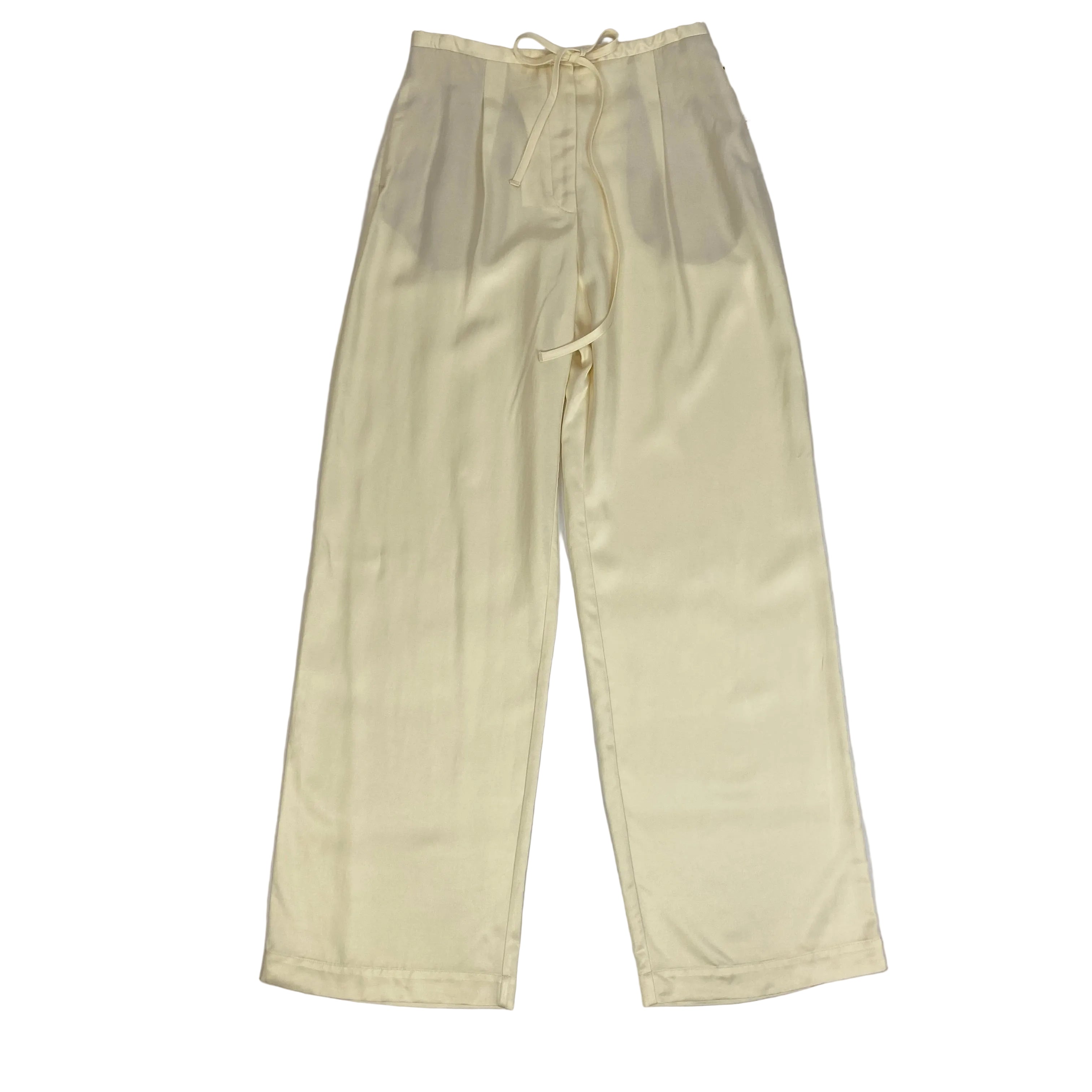 Rohe New £430 Vanilla Satin Palazzo Pants XS