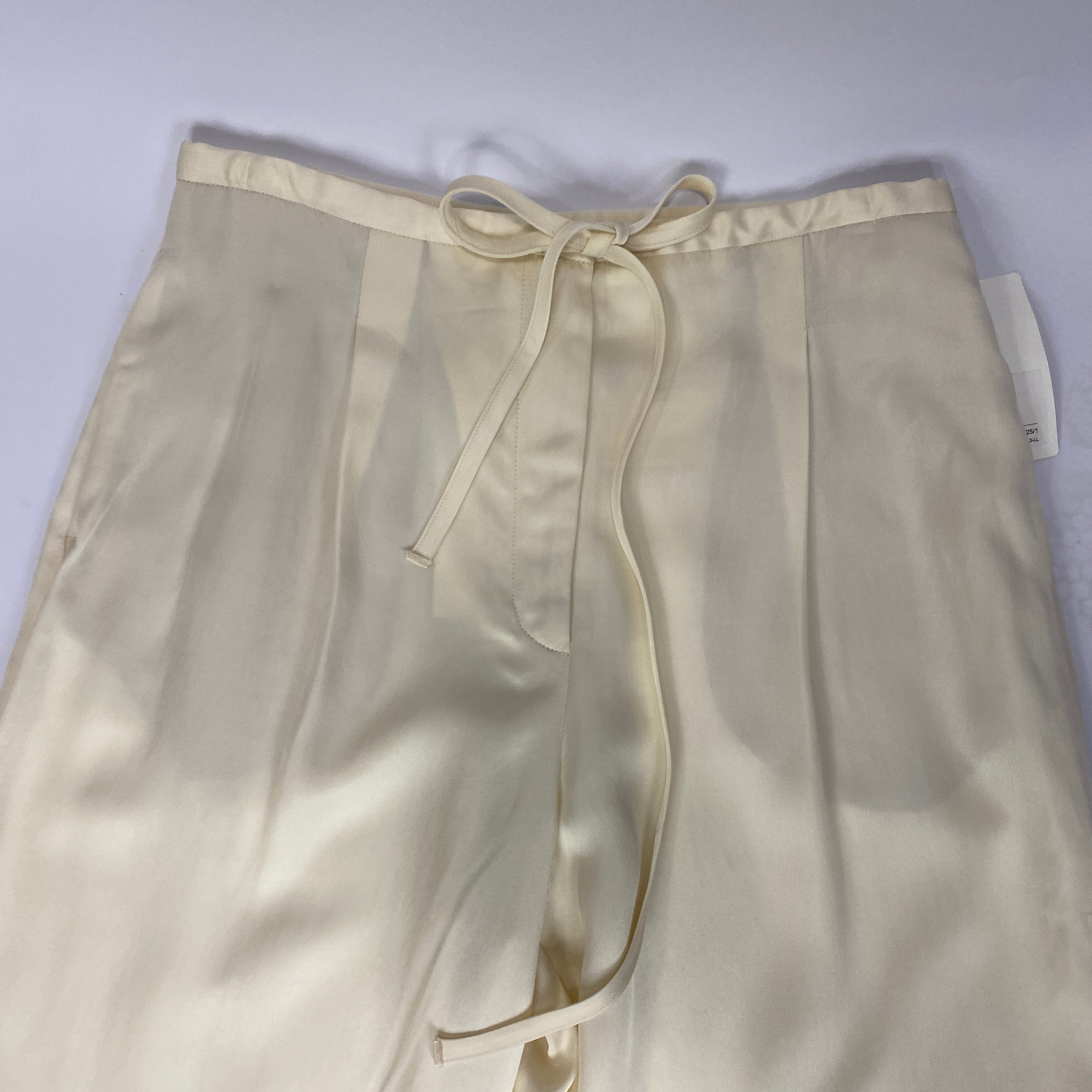 Rohe New £430 Vanilla Satin Palazzo Pants XS