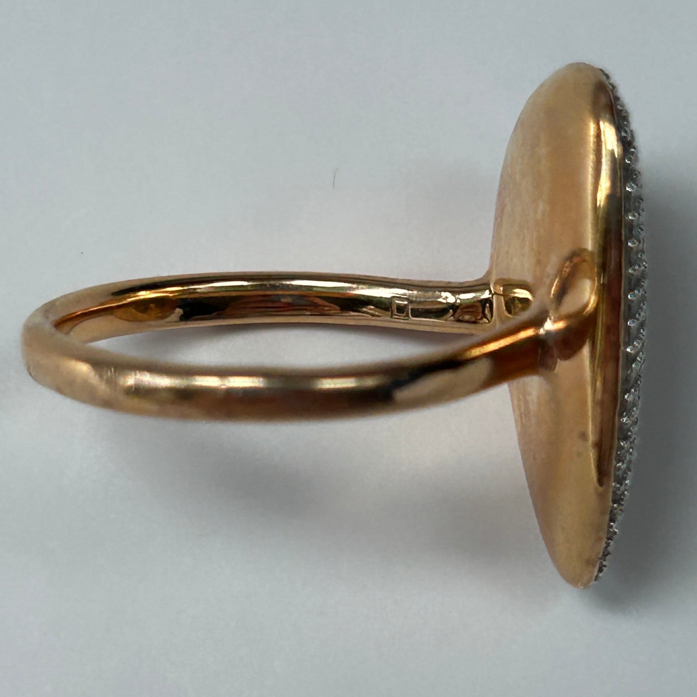 Monica Vinader £995 Gold Vermeil Nura Pave Diamond Ring