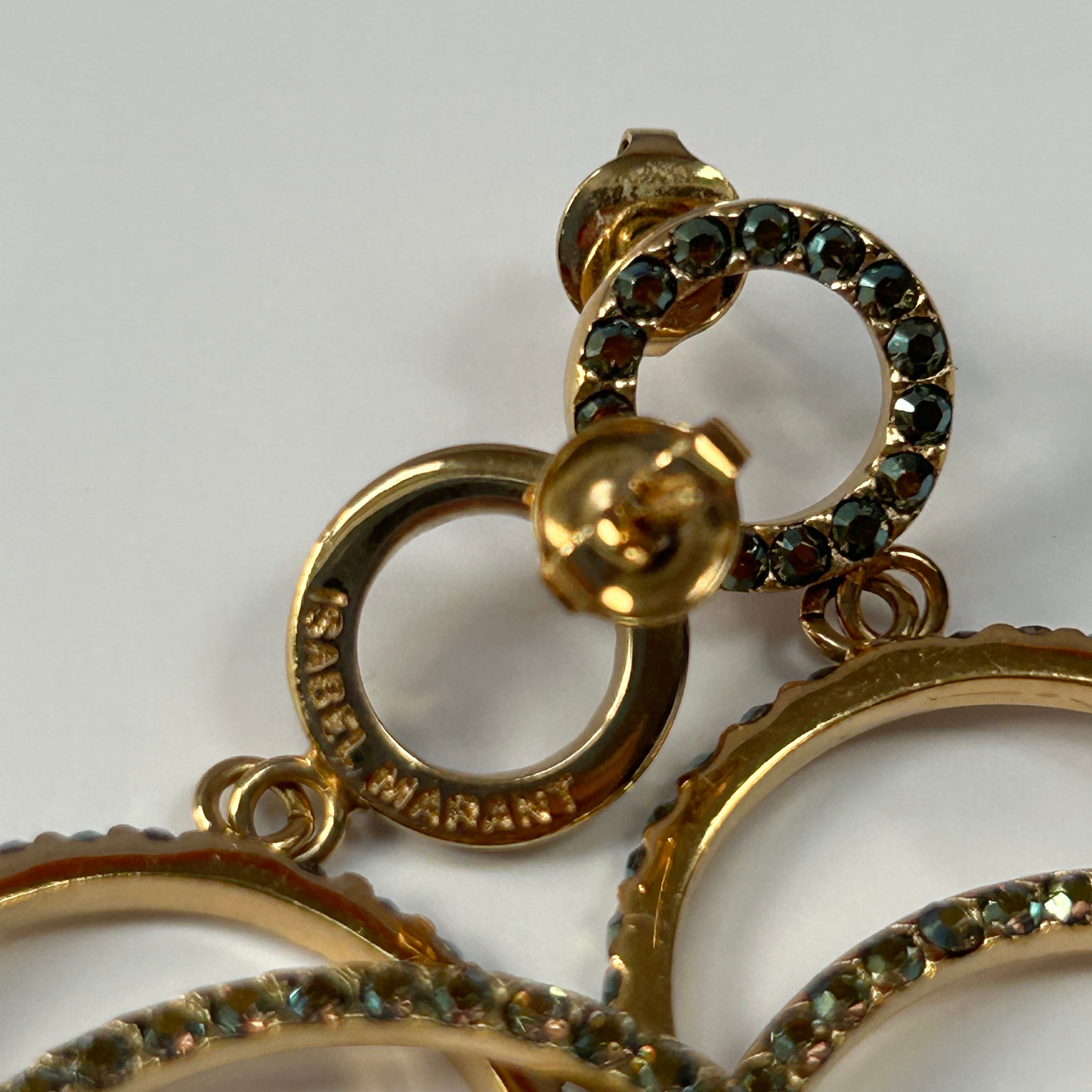 Isabel Marant £315 Crystal Hoop Drop Earrings