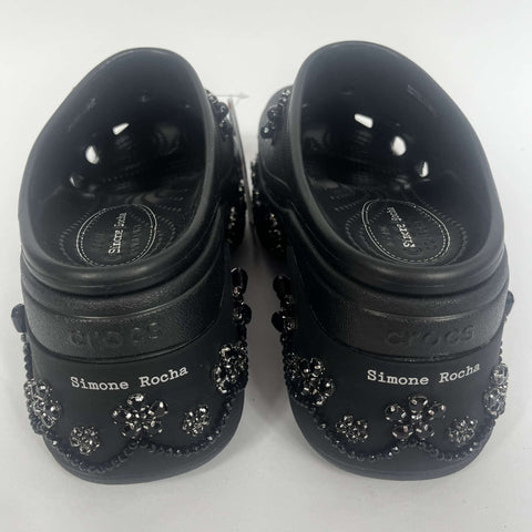 Simone Rocha x Crocs Brand New Black Siren Embellished Mules 41/42