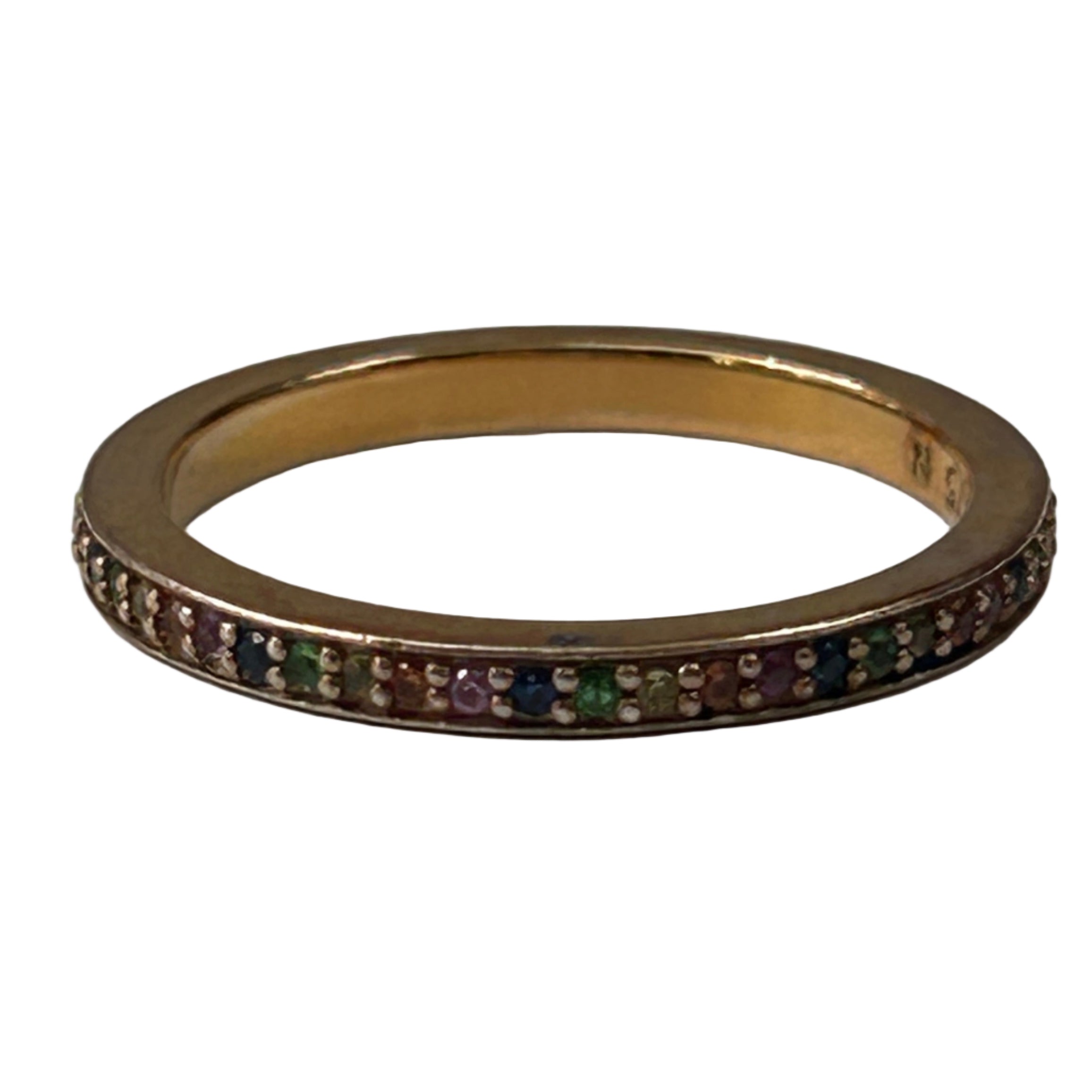 Monica Vinader £200 Gold Skinny Sapphire Eternity Ring