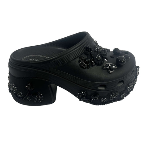 Simone Rocha x Crocs Brand New Black Siren Embellished Mules 41/42