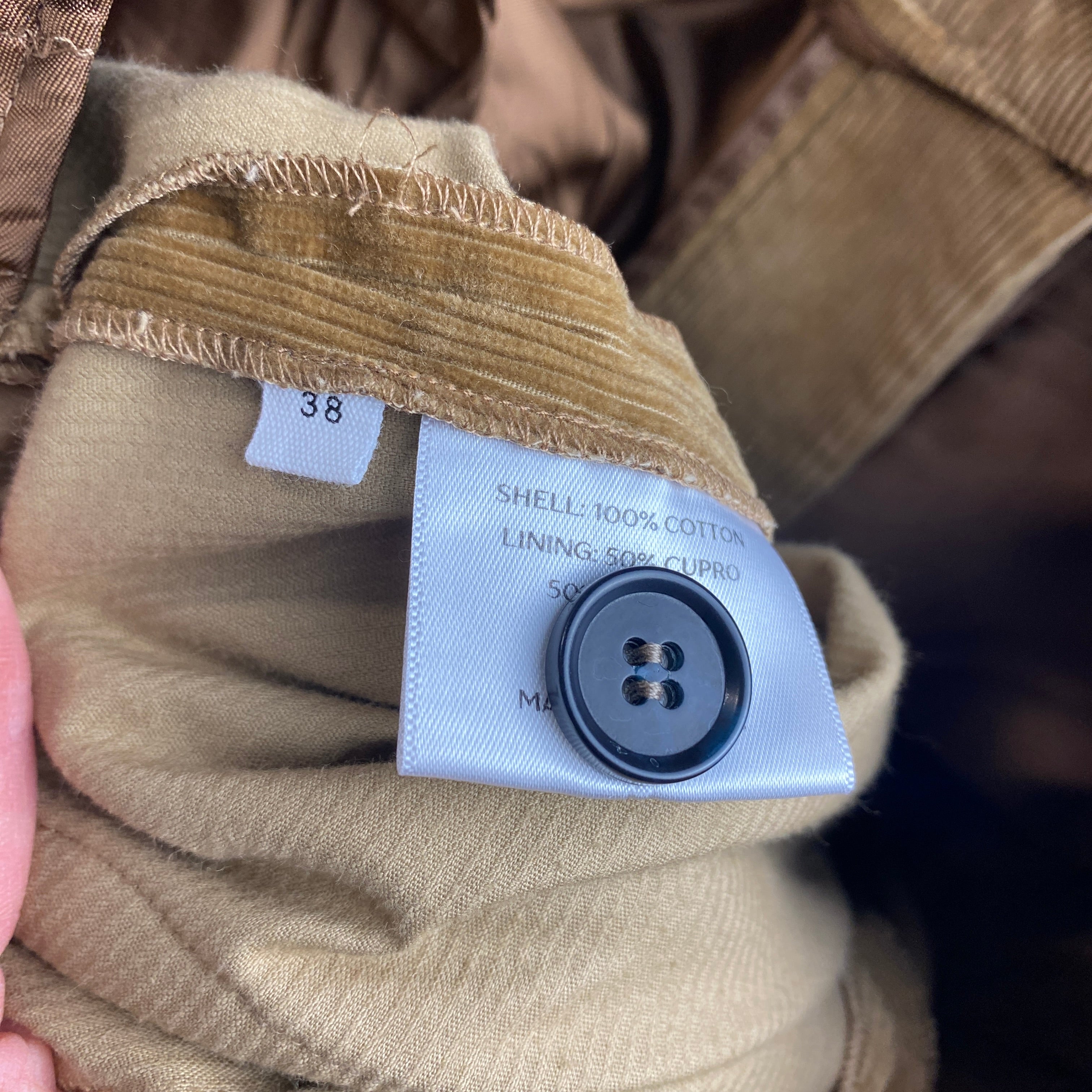 Aime £565 Butterscotch Corduroy Flint Trousers S
