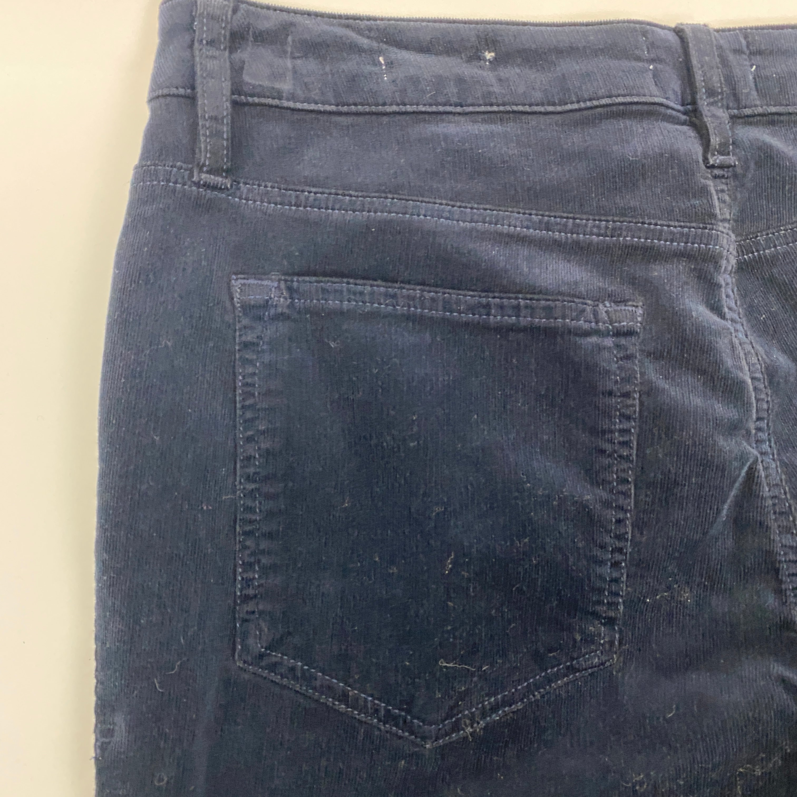 Frame £270 Navy Needlecord Le Mini Boot Jeans 31