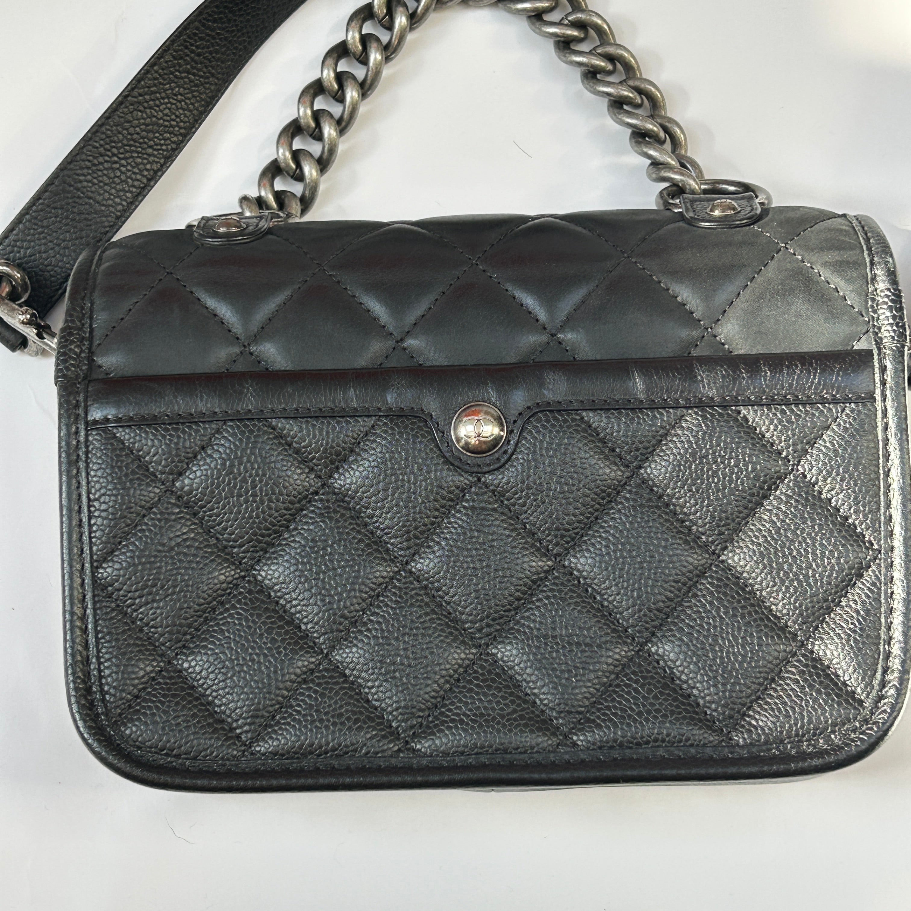 Chanel New Black Quilted Small Daily Carry Messenger Bag