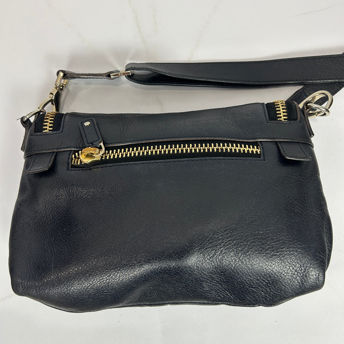 Anya Hindmarch £750 Black Small De Vere Satchel Crossbody Bag