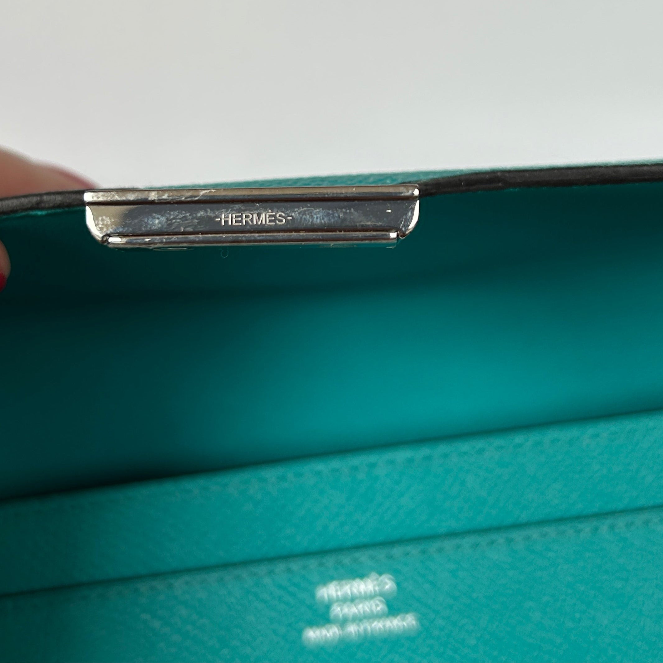 Hermes New Paon Blue Epsom Long Constance Wallet