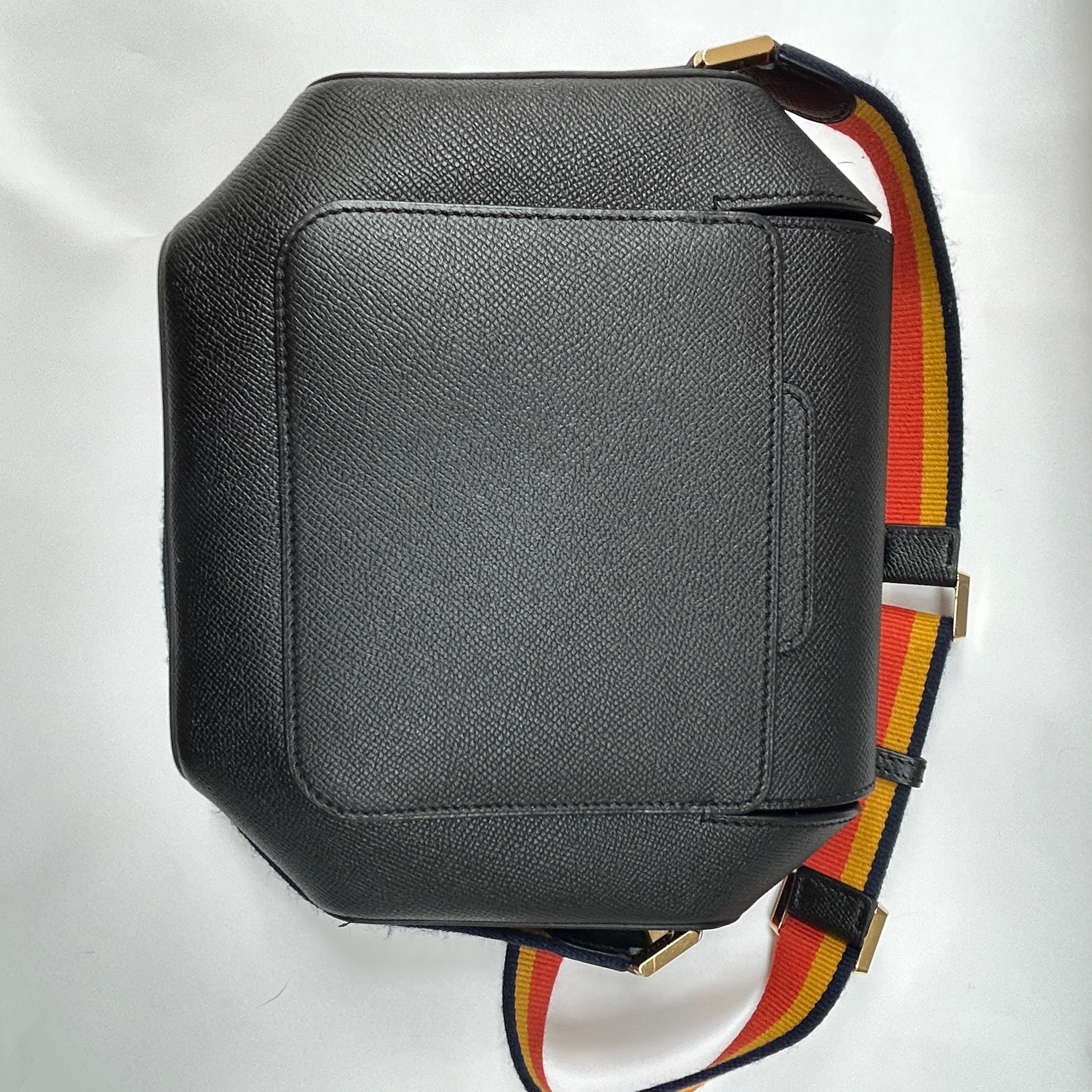 Hermes Black Epsom Octagone Crossbody Bag