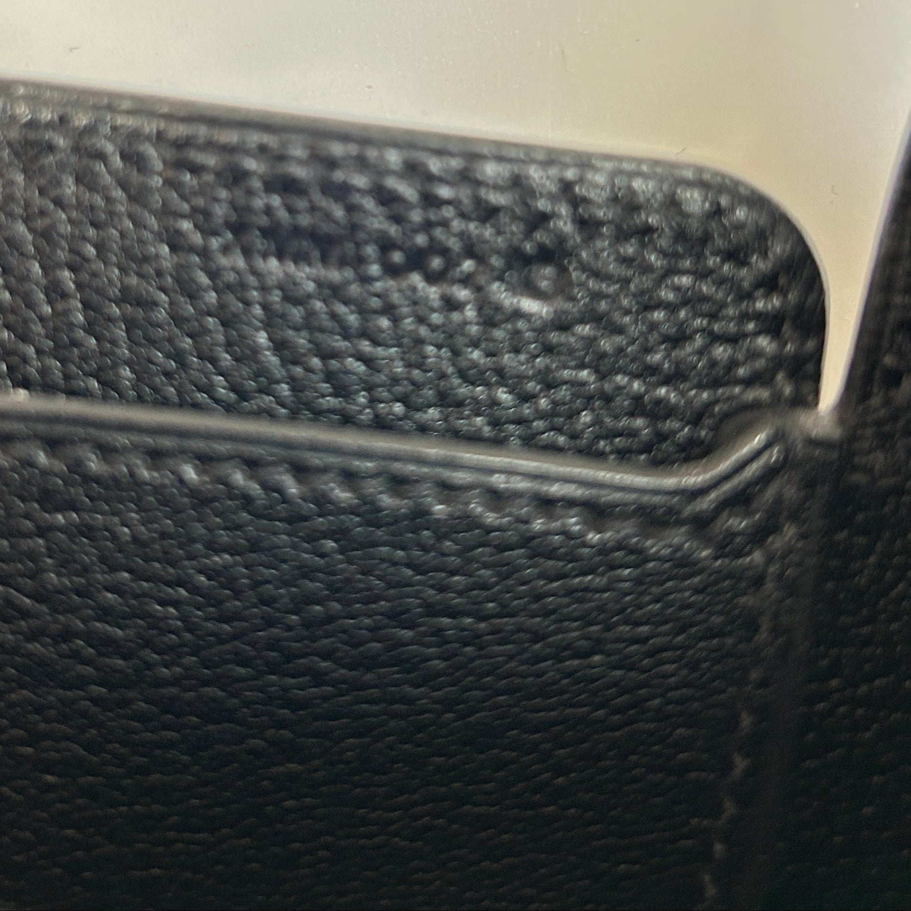 Hermes Black Epsom Octagone Crossbody Bag