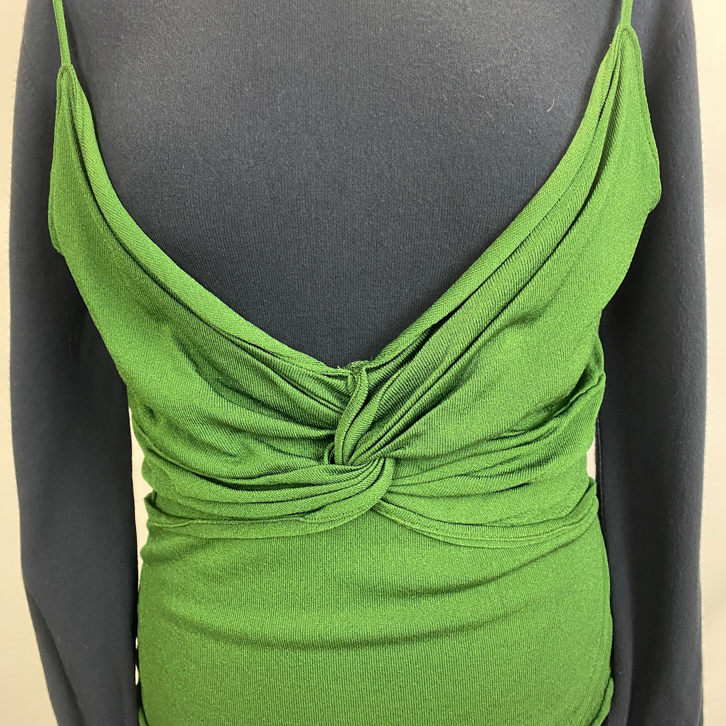 JW Anderson New Navy Emerald & Ivory 3-Layer Top S