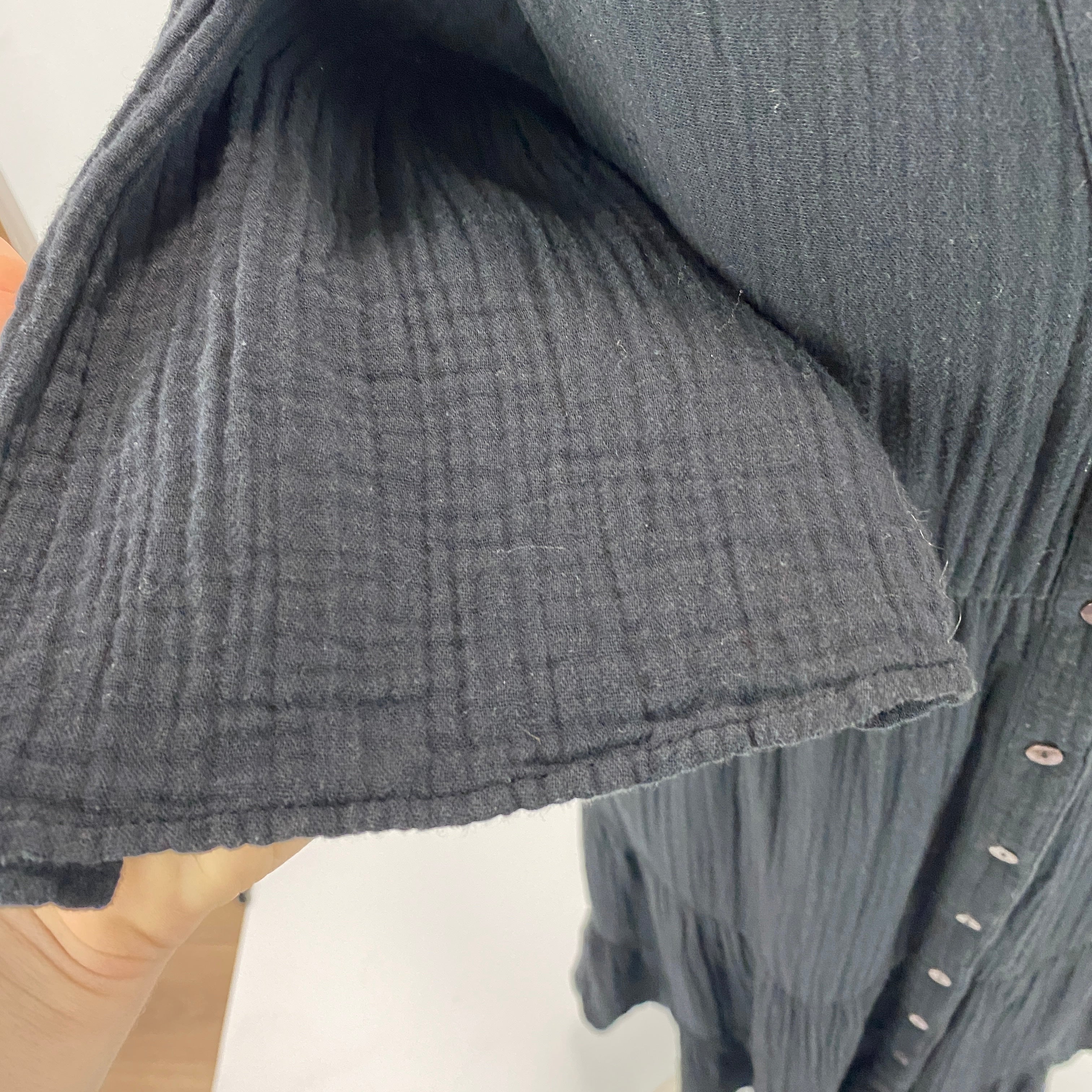 Xirena £312 Black Cheesecloth Tiered Maxi Dress M