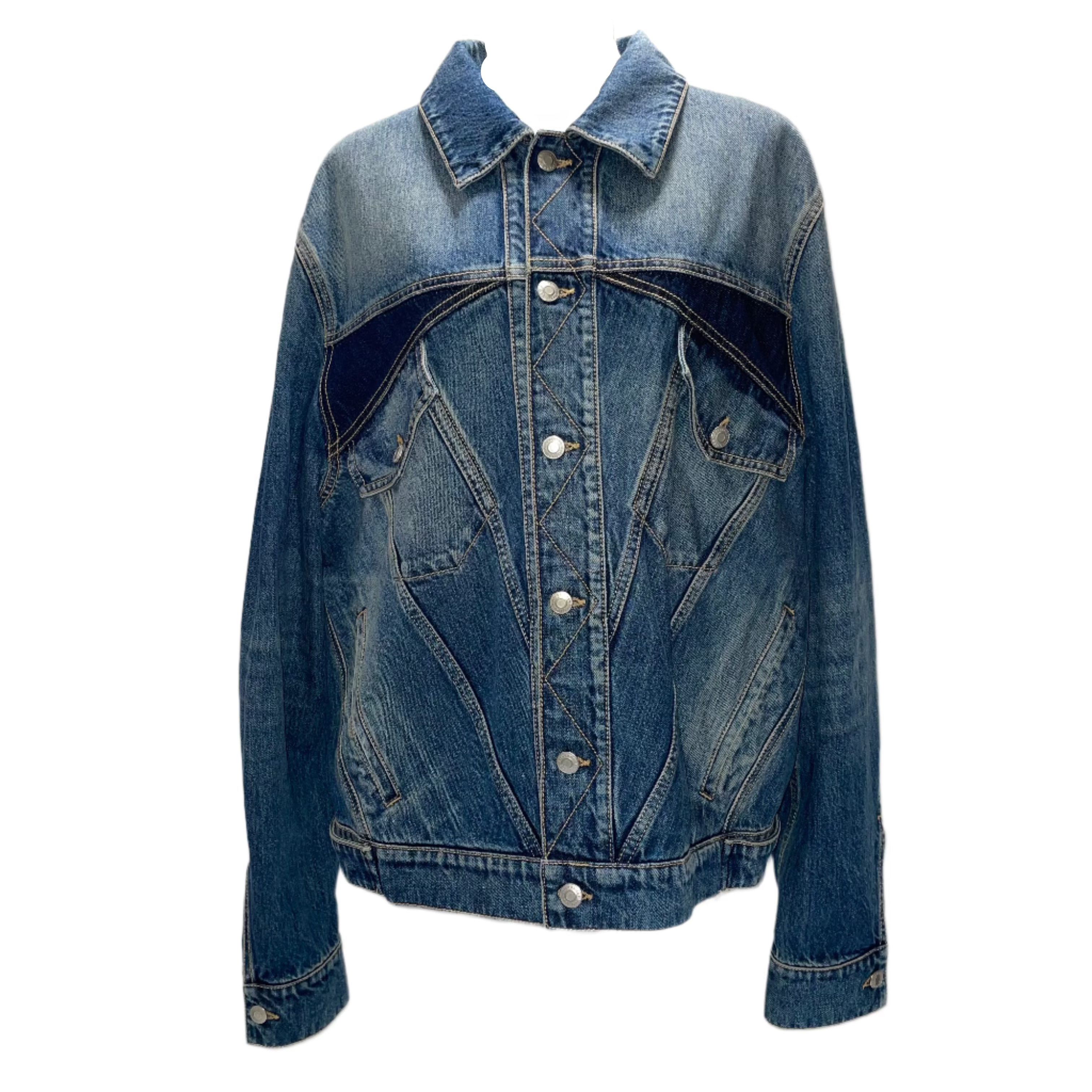 Alexander McQueen New £1250 Twisted Denim Jacket L/XL/XXL