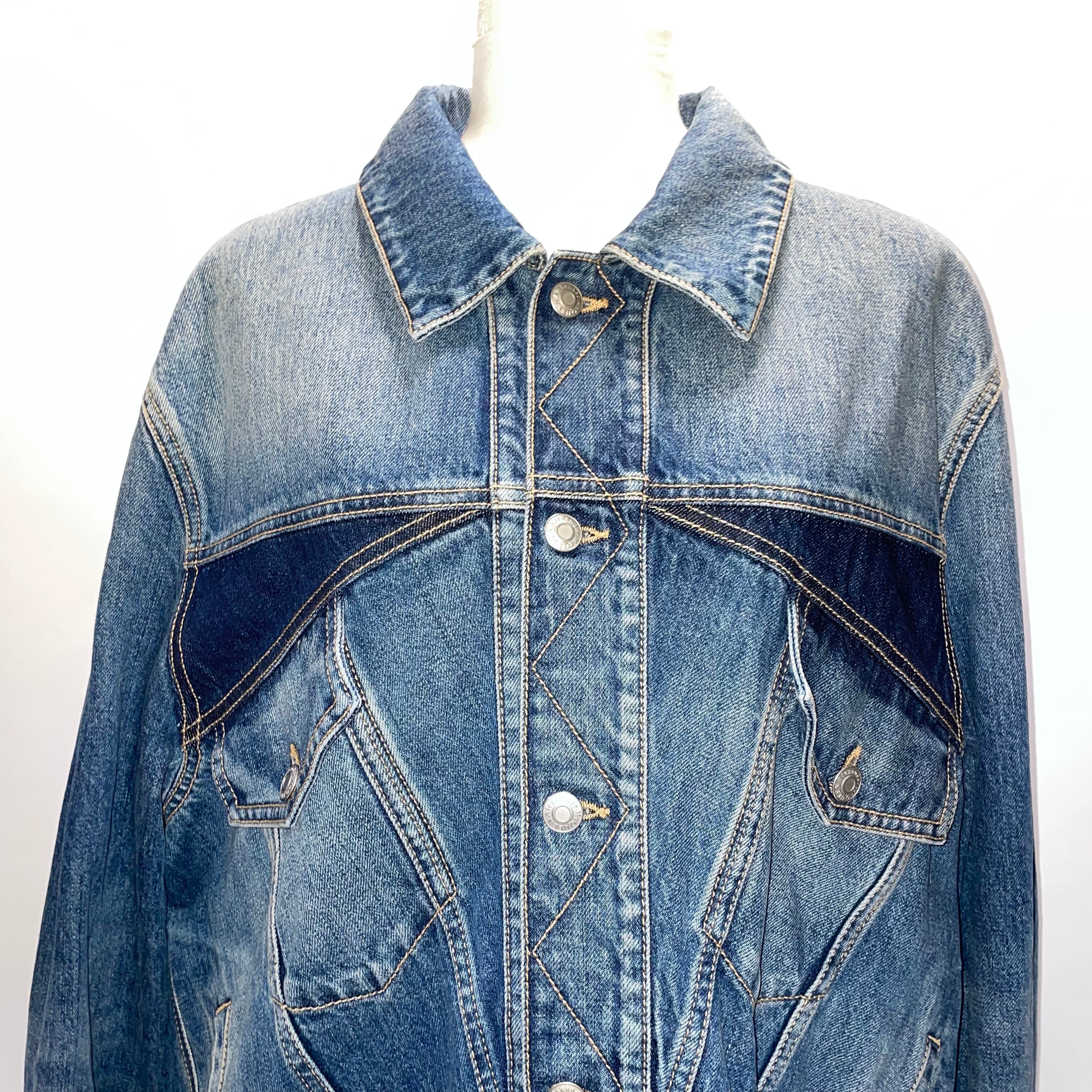 Alexander McQueen New £1250 Twisted Denim Jacket L/XL/XXL