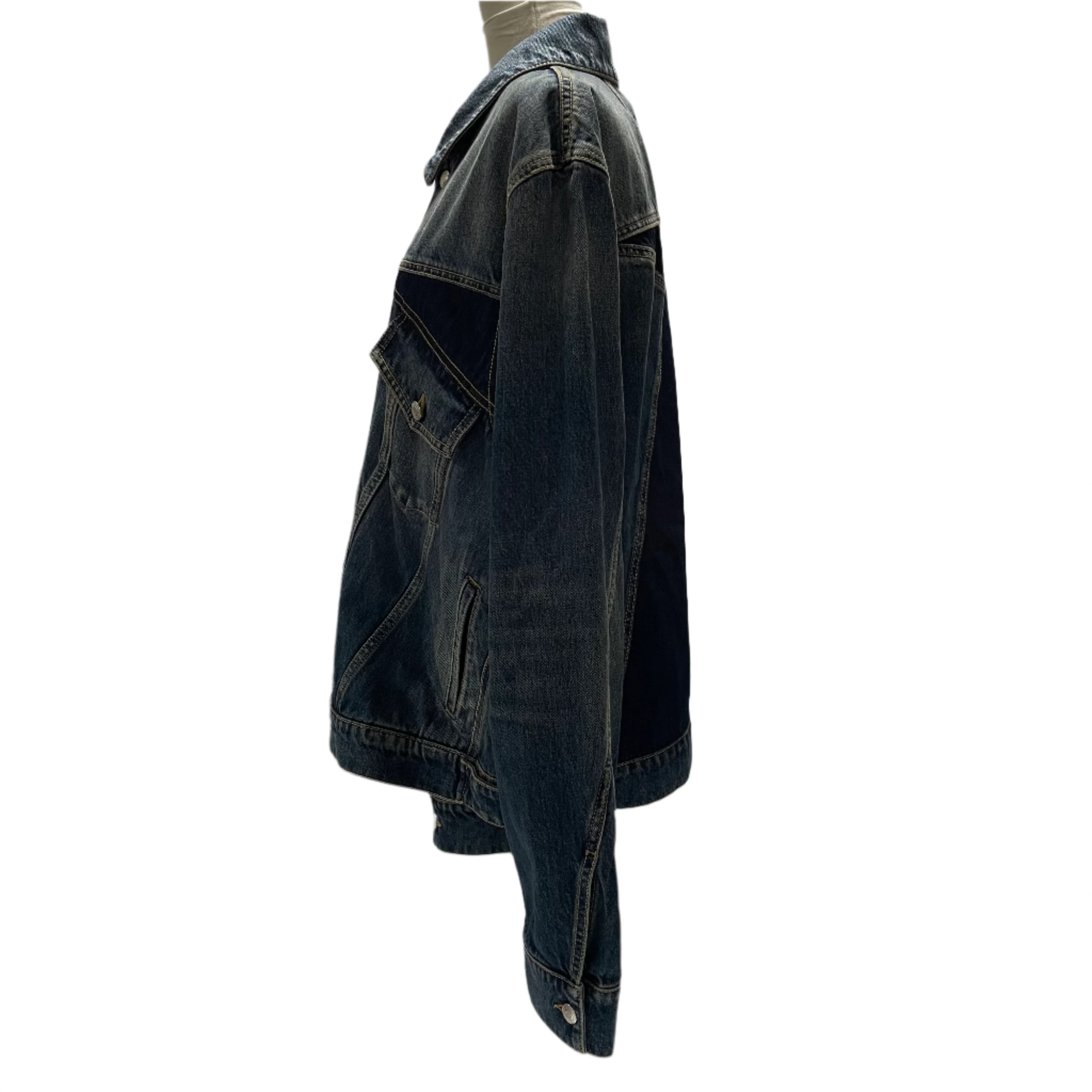 Alexander McQueen New £1250 Twisted Denim Jacket L/XL/XXL