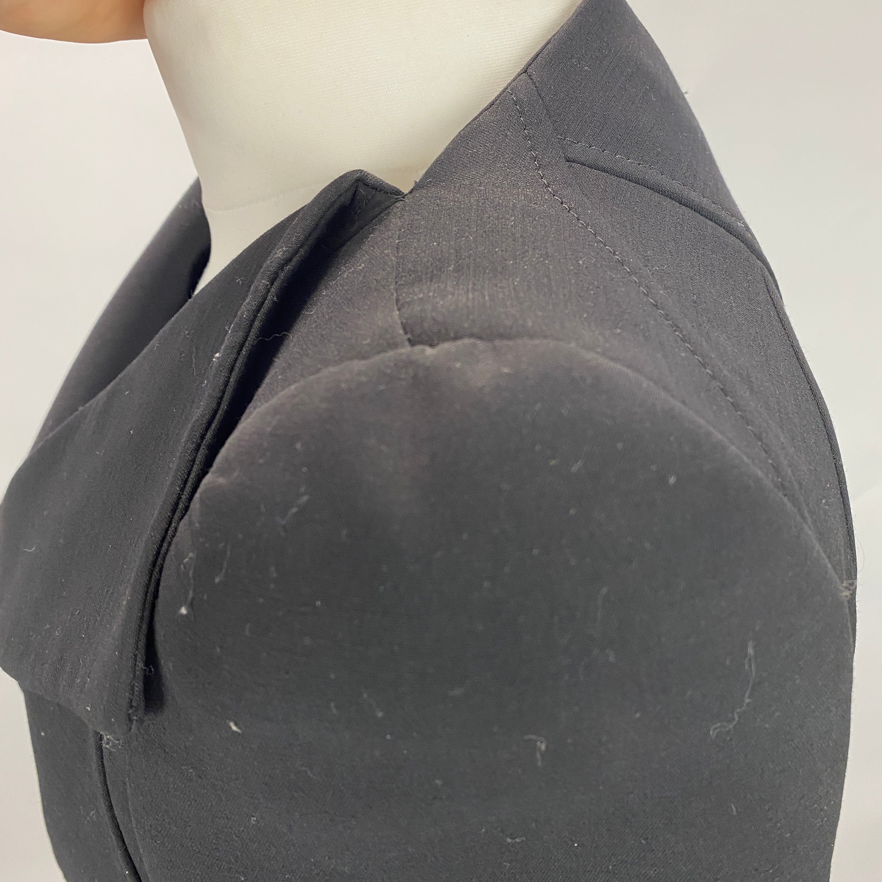 Alexander McQueen Black Wool & Silk Frock Coat XXS