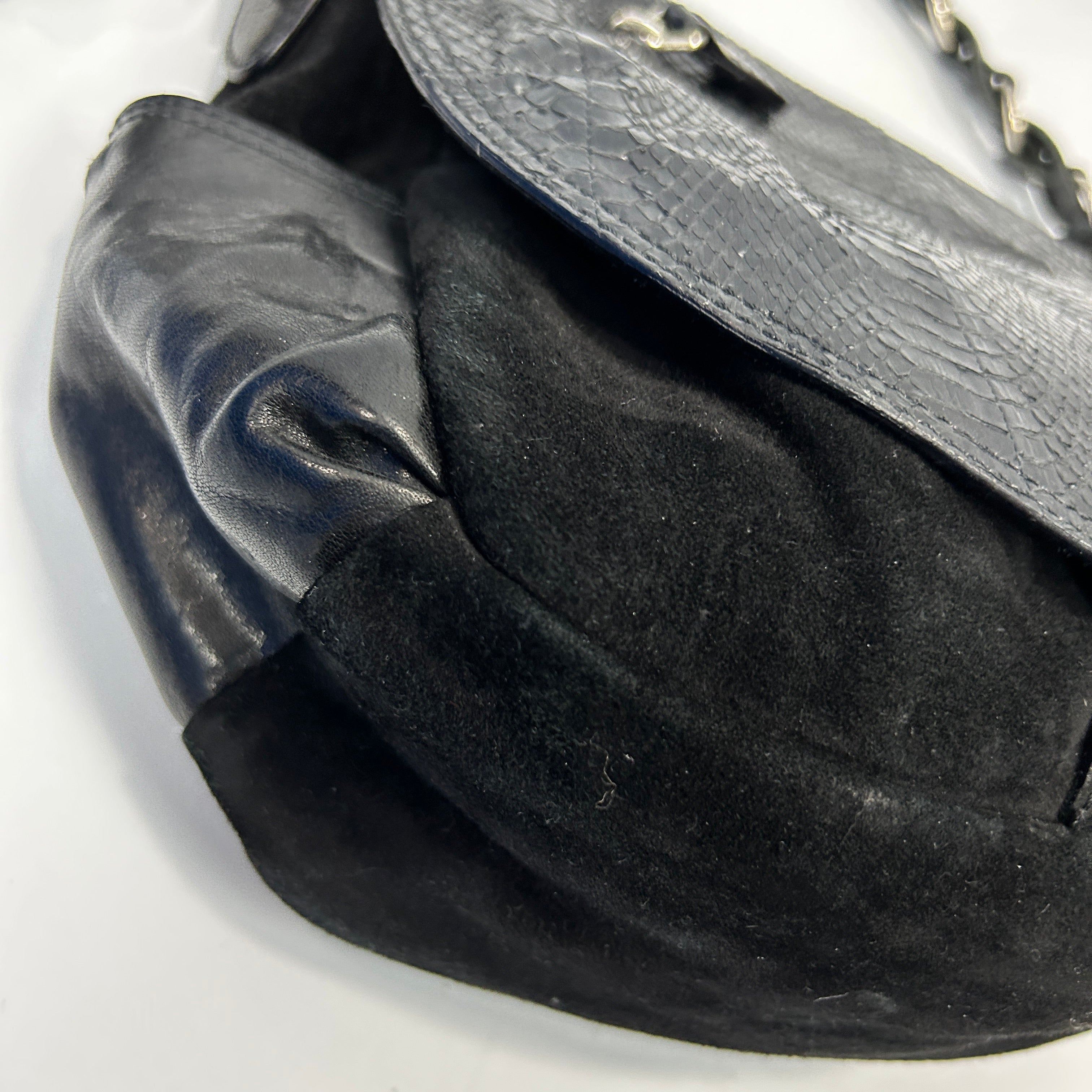 Isabel Marant £1125 Black Python Pratt Hobo Shoulderbag