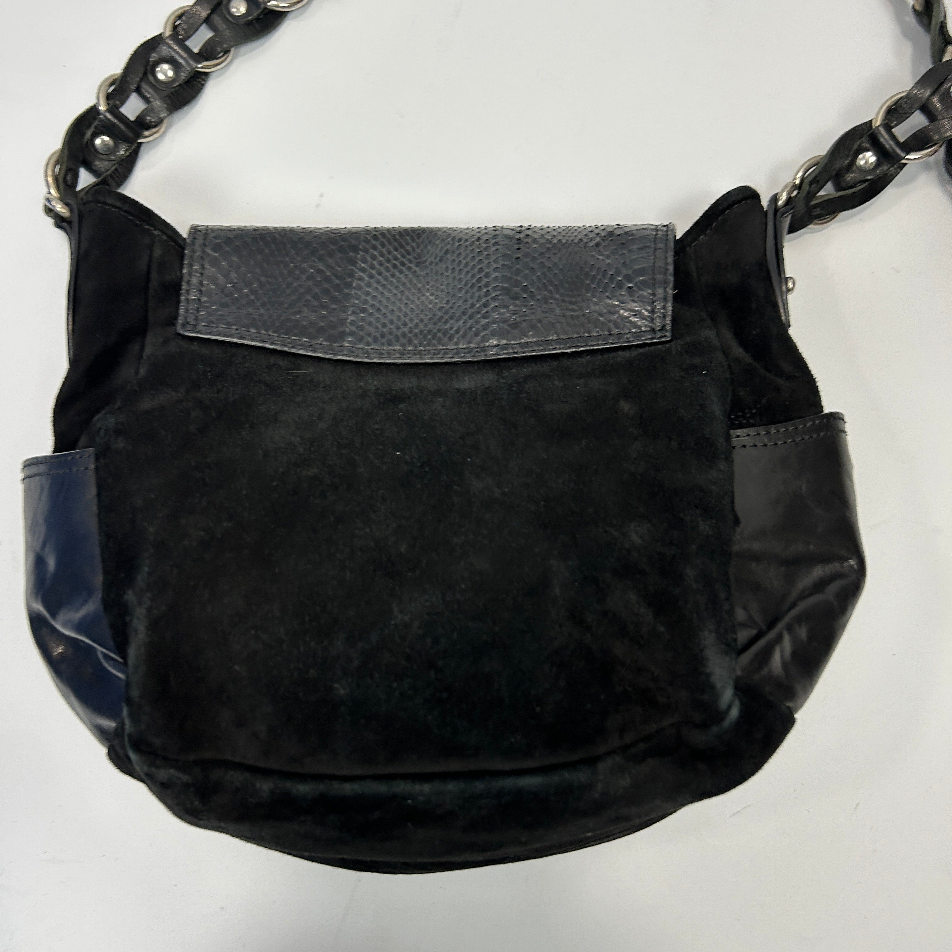 Isabel Marant £1125 Black Python Pratt Hobo Shoulderbag