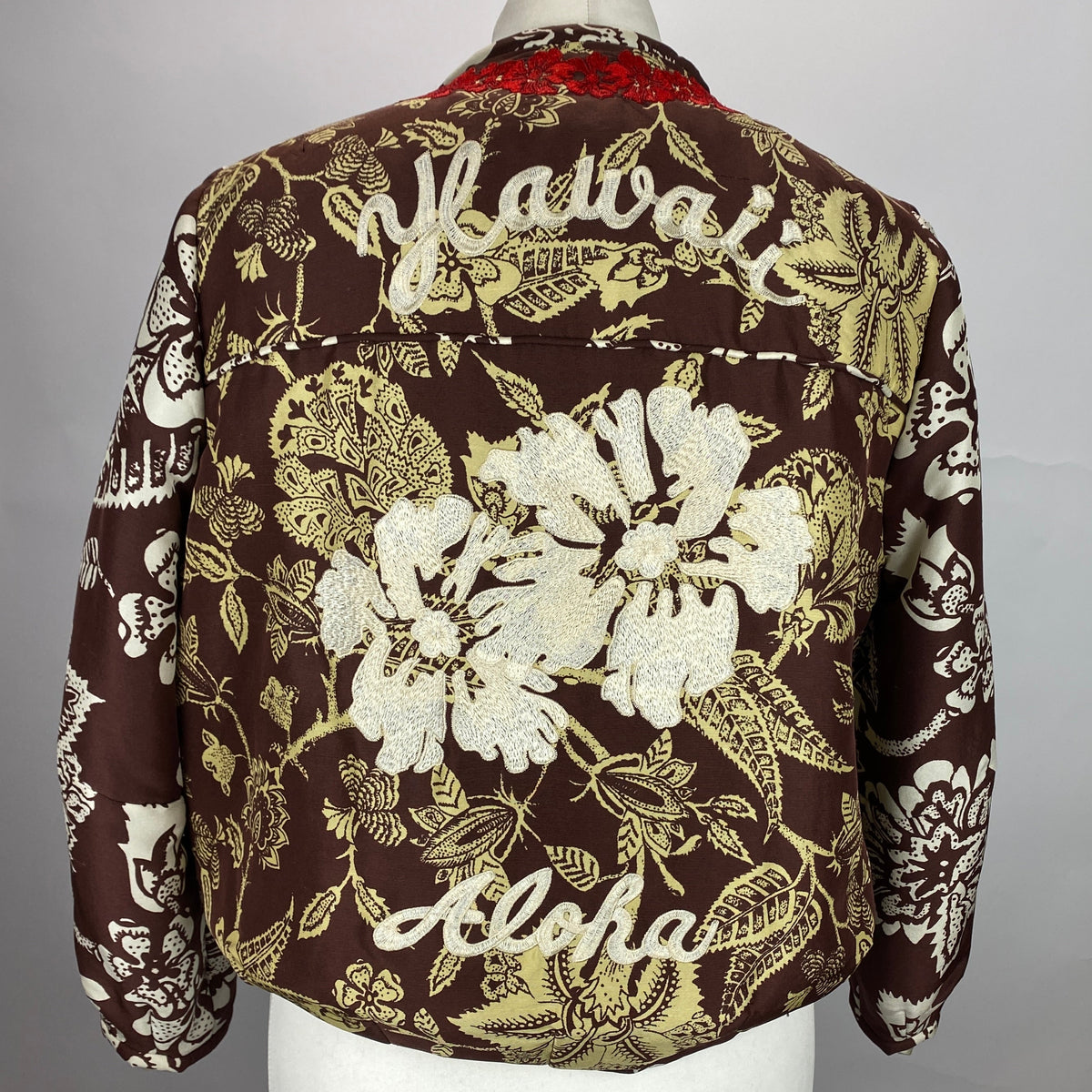 Isabel Marant Chocolate Printed Silk Malky Bomber Jacket S