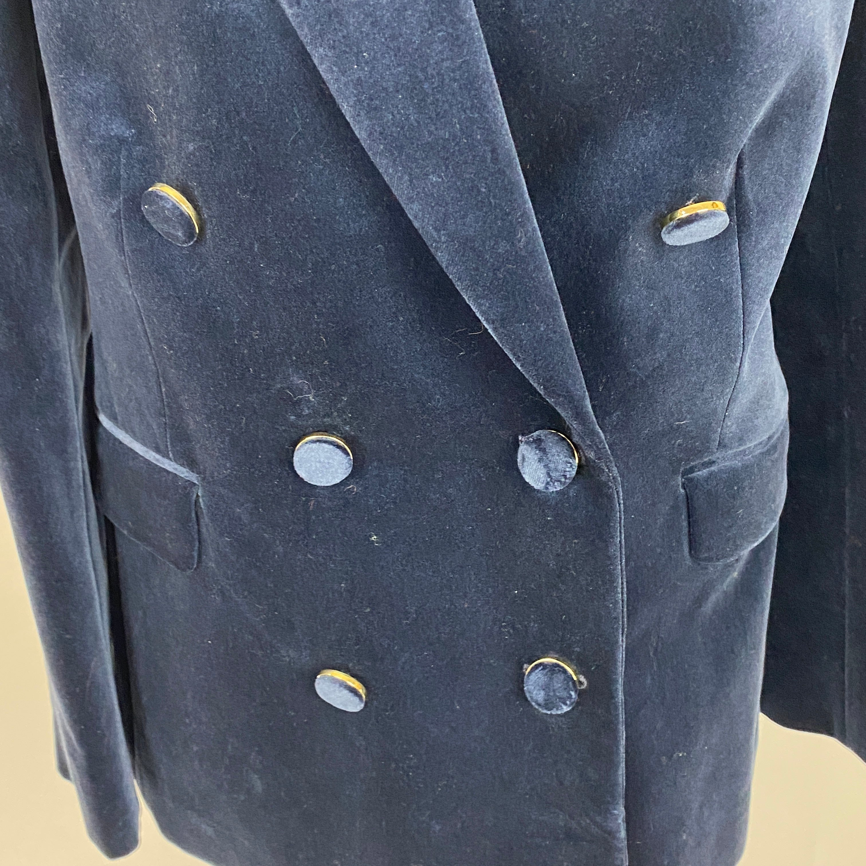 Zimmermann New £1300 Navy Velvet Glassy Blazer M