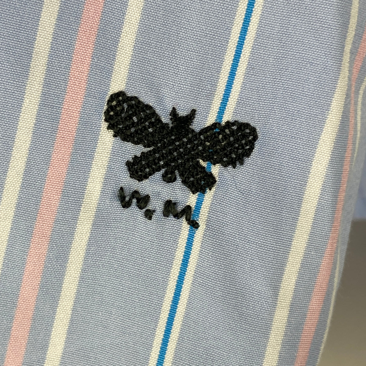 Weekend Max Mara Sky Blue Pinstripe Cotton Shirt S