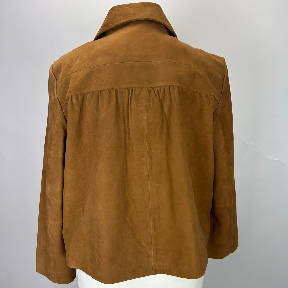Ba&Sh New £420 Tan Suede Crop Milas Jacket S-M