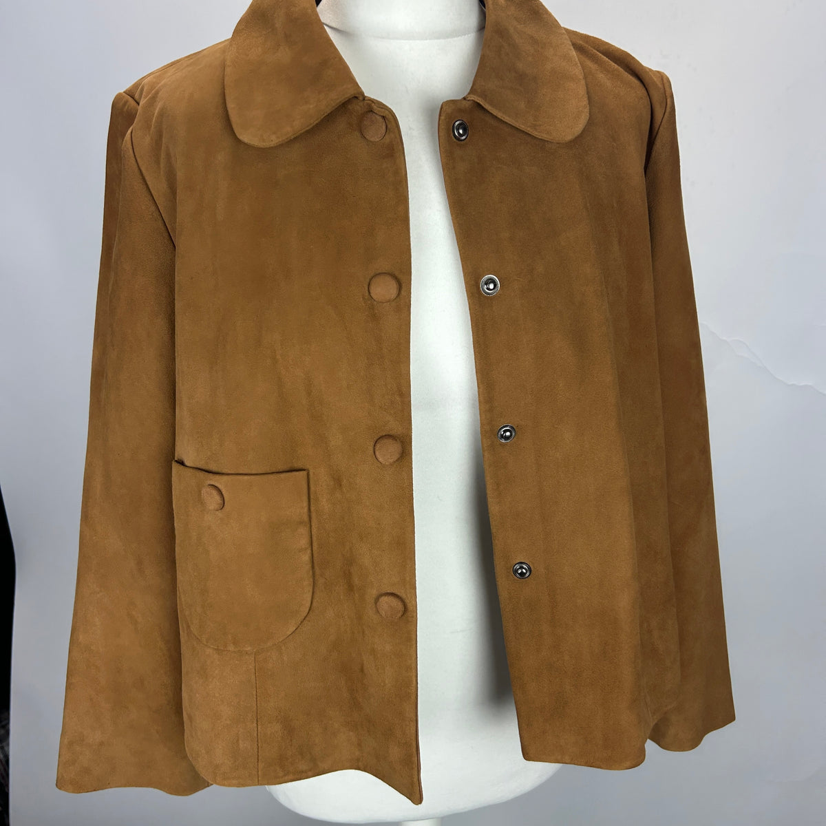Ba&Sh New £420 Tan Suede Crop Milas Jacket S-M