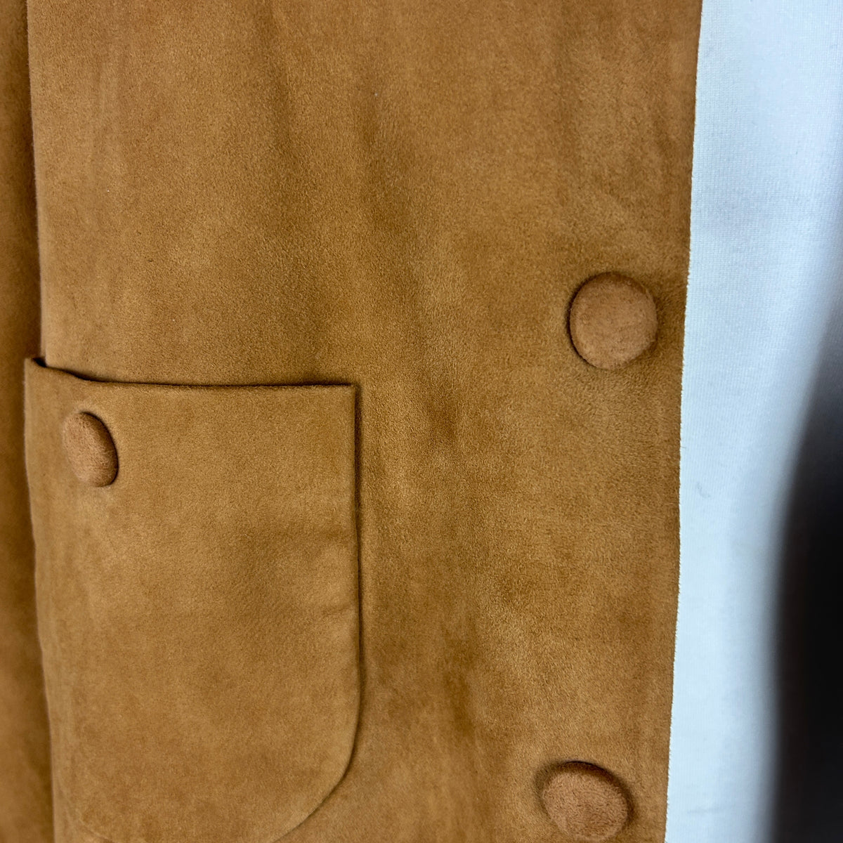 Ba&Sh New £420 Tan Suede Crop Milas Jacket S-M