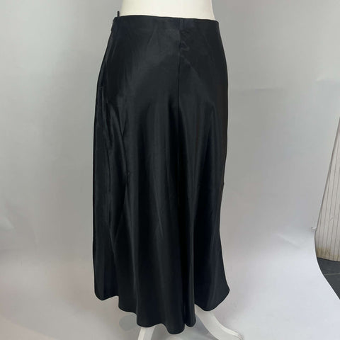 Max Mara Leisure Black Silky Skirt L