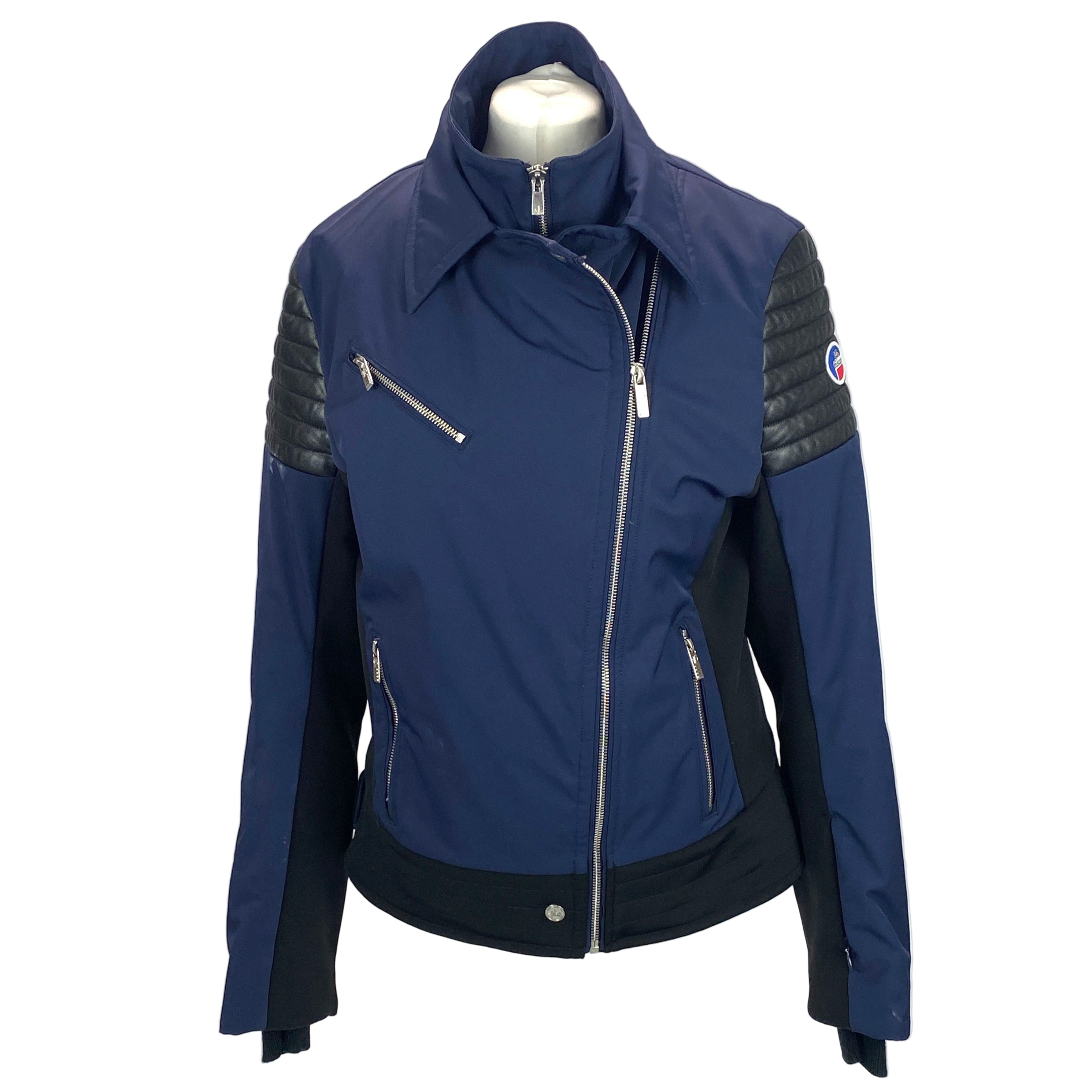 Fusalp £950 Navy & Black Biker-Style Ski Jacket M