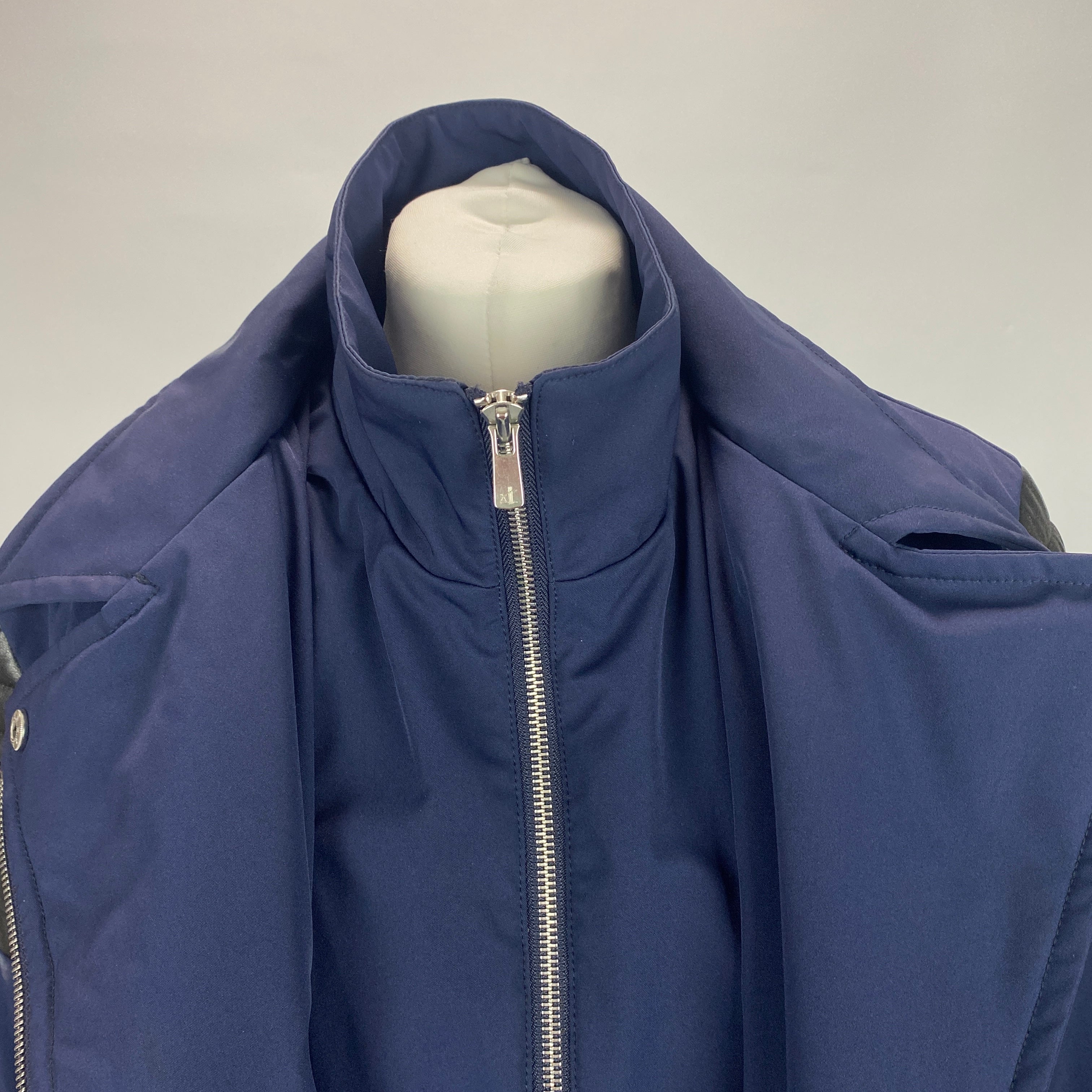 Fusalp £950 Navy & Black Biker-Style Ski Jacket M