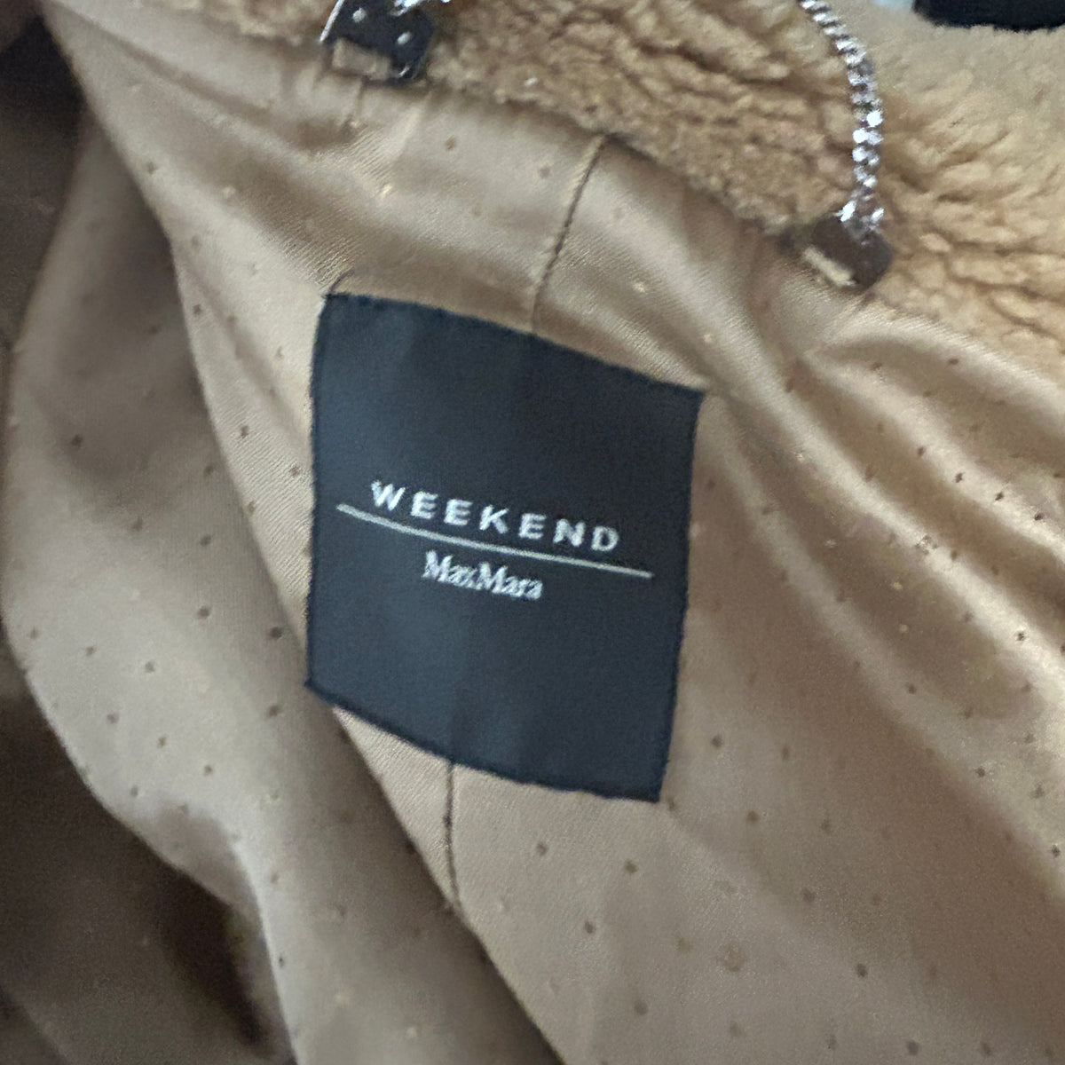 Weekend Max Mara Camel Teddy Coat XS