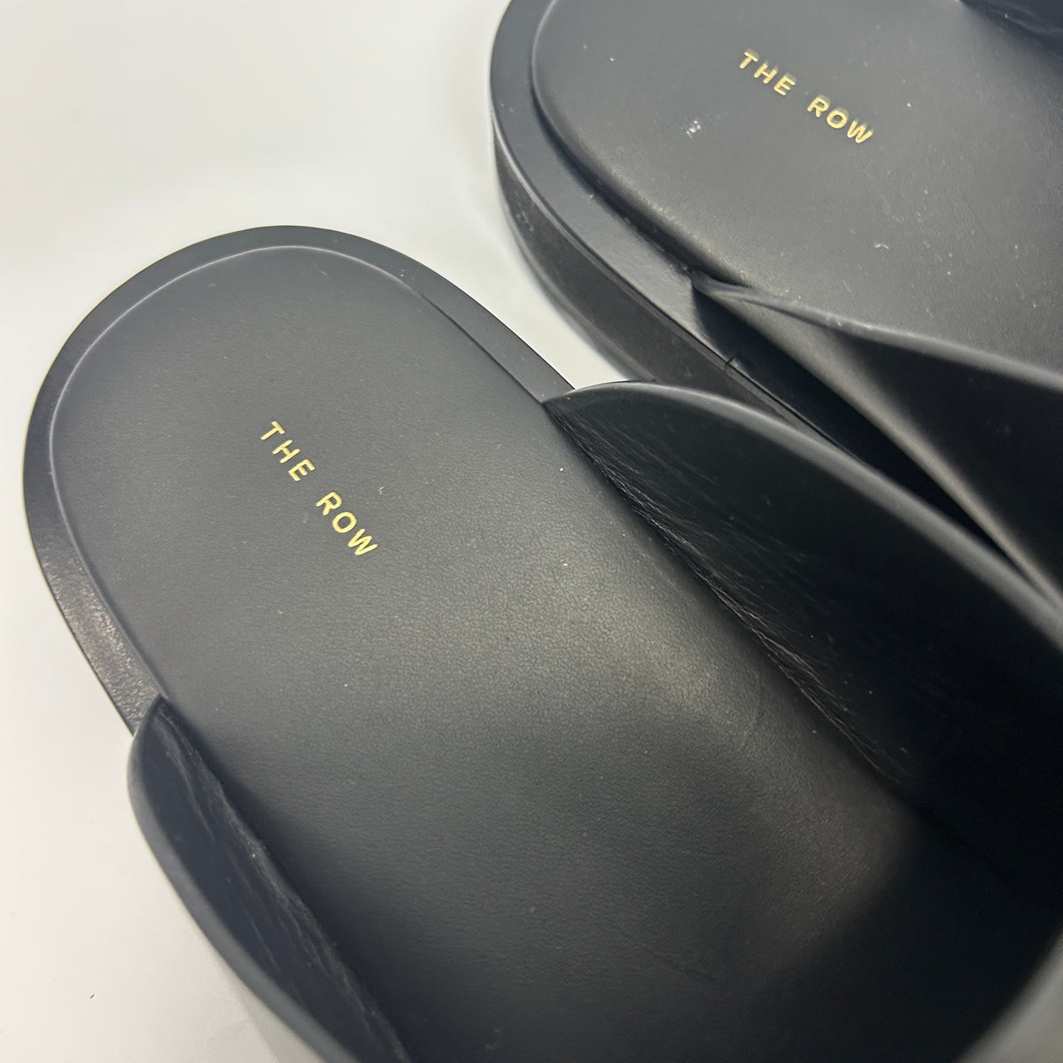 The Row New £950 Black Sabot Smooth Calfskin Mules 40