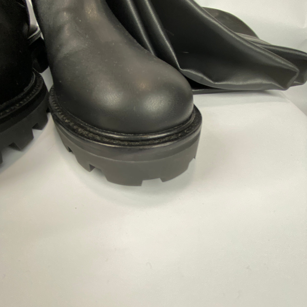 Jimmy Choo New £1050 Black Over The Knee Biker II Boots 39