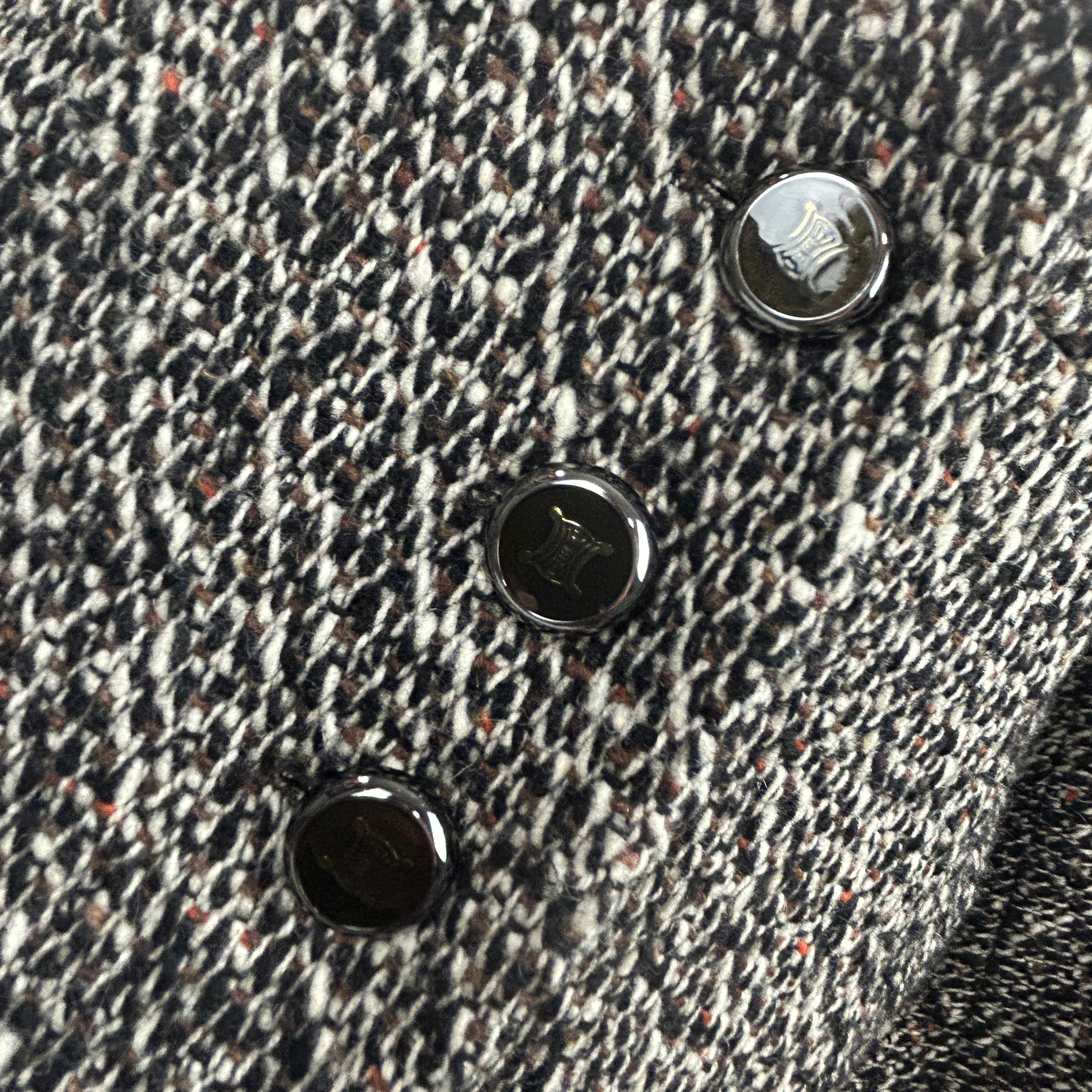 Celine New Monochrome Wool & Mohair Jacket S