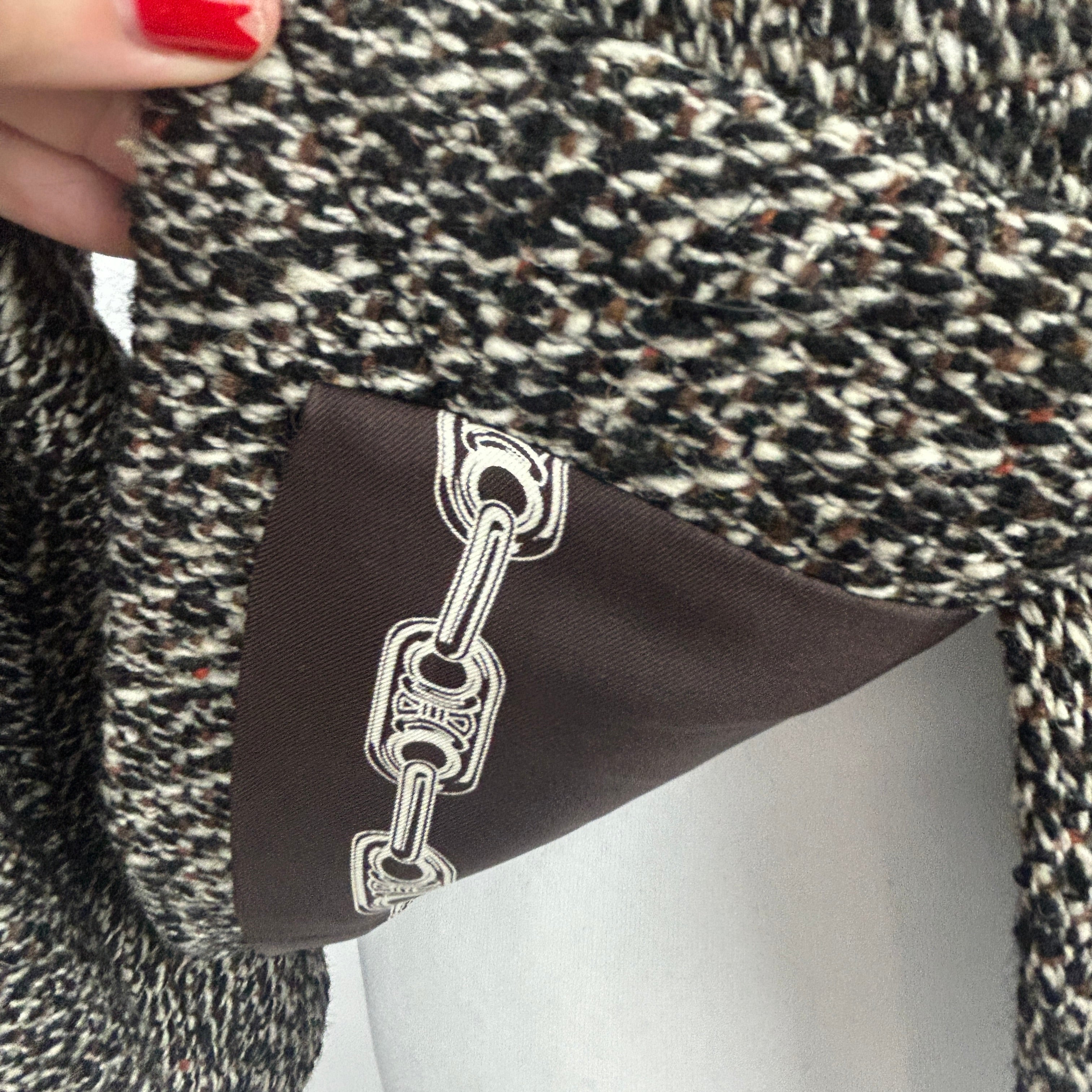 Celine New Monochrome Wool & Mohair Jacket S