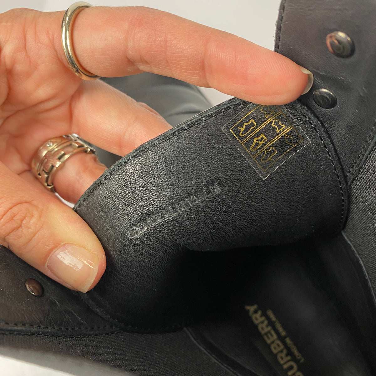 Burberry £730 Black Super Chunky Springton Combat Boots 41