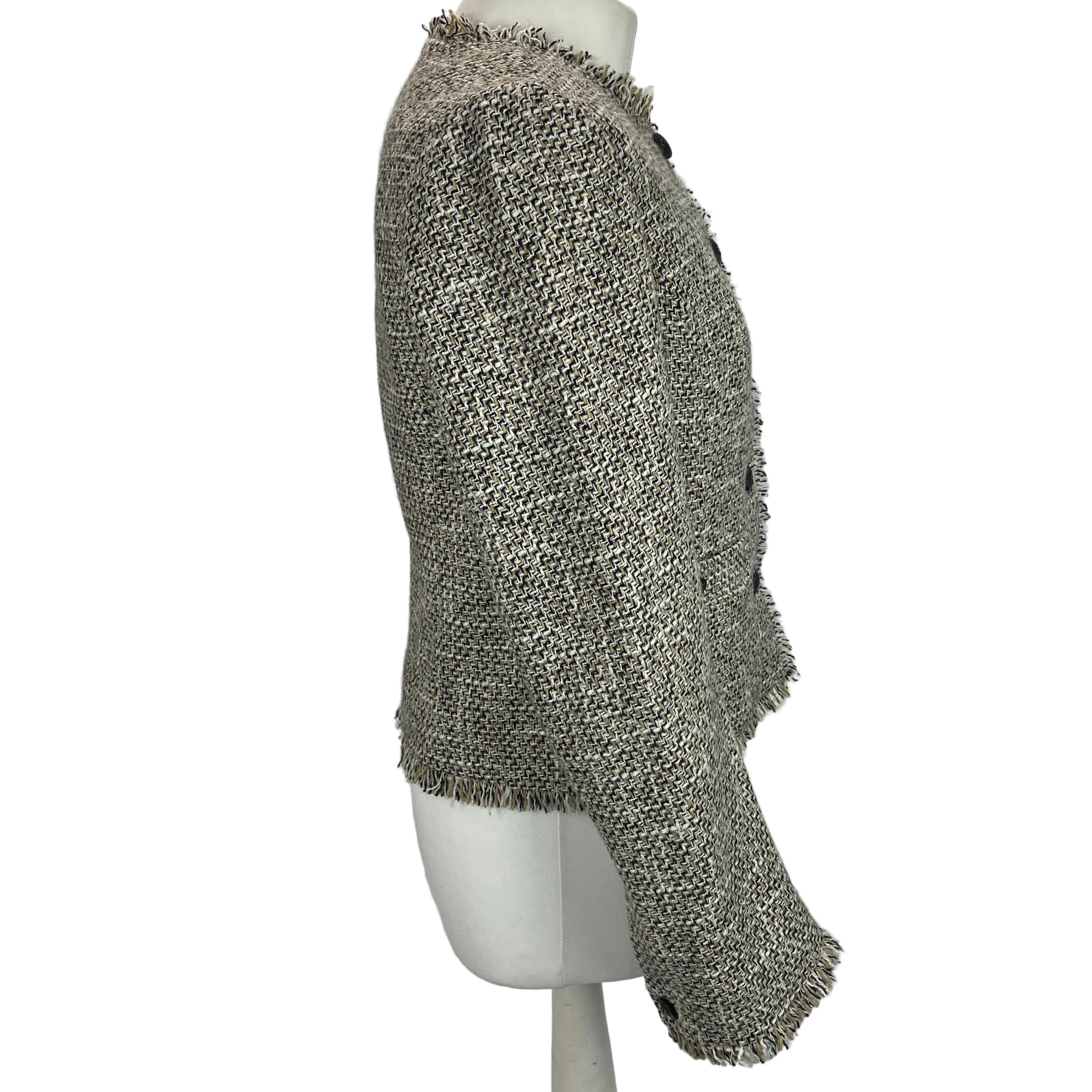 Rag & Bone £495 Camel & Ivory Carmen Tweed Jacket S