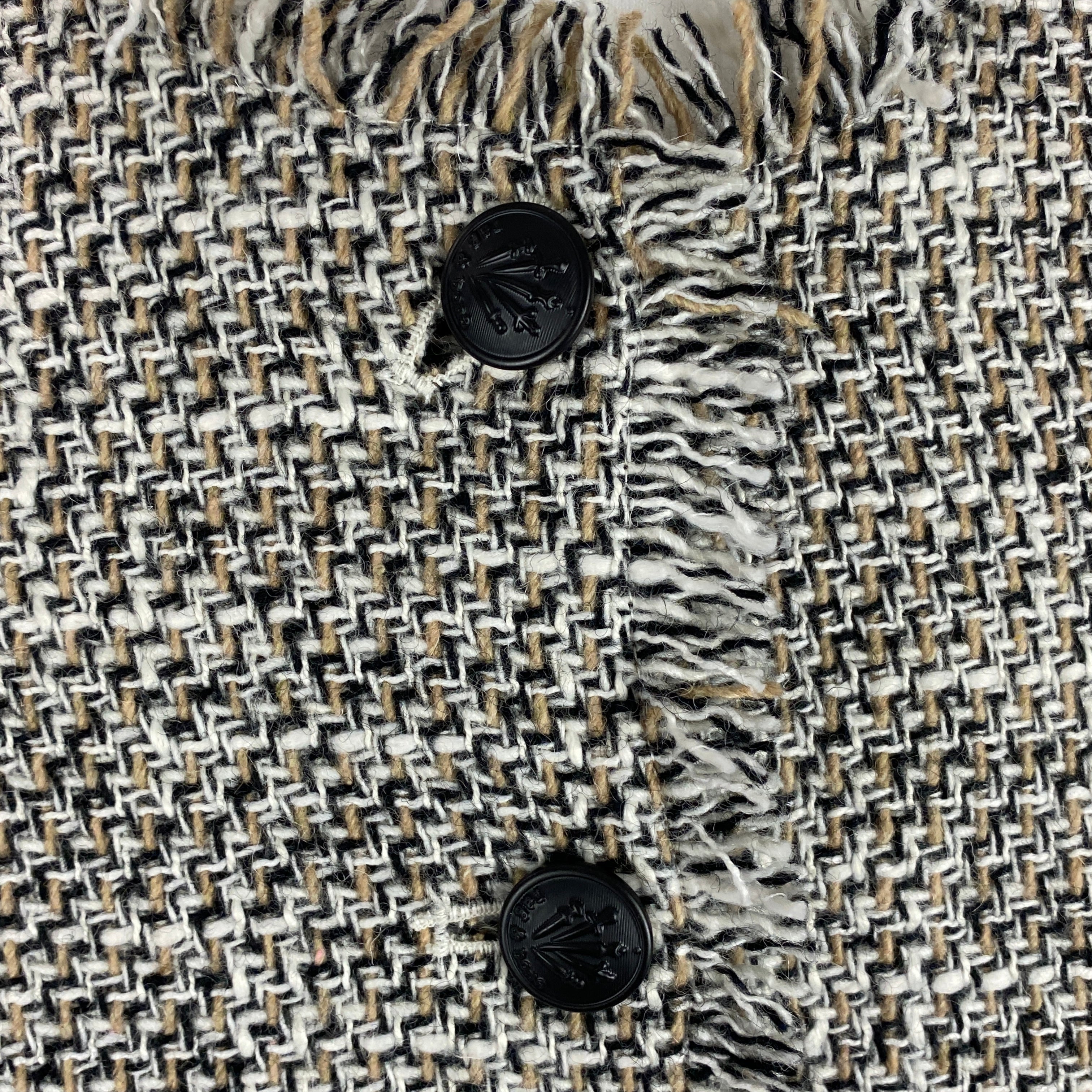 Rag & Bone £495 Camel & Ivory Carmen Tweed Jacket S