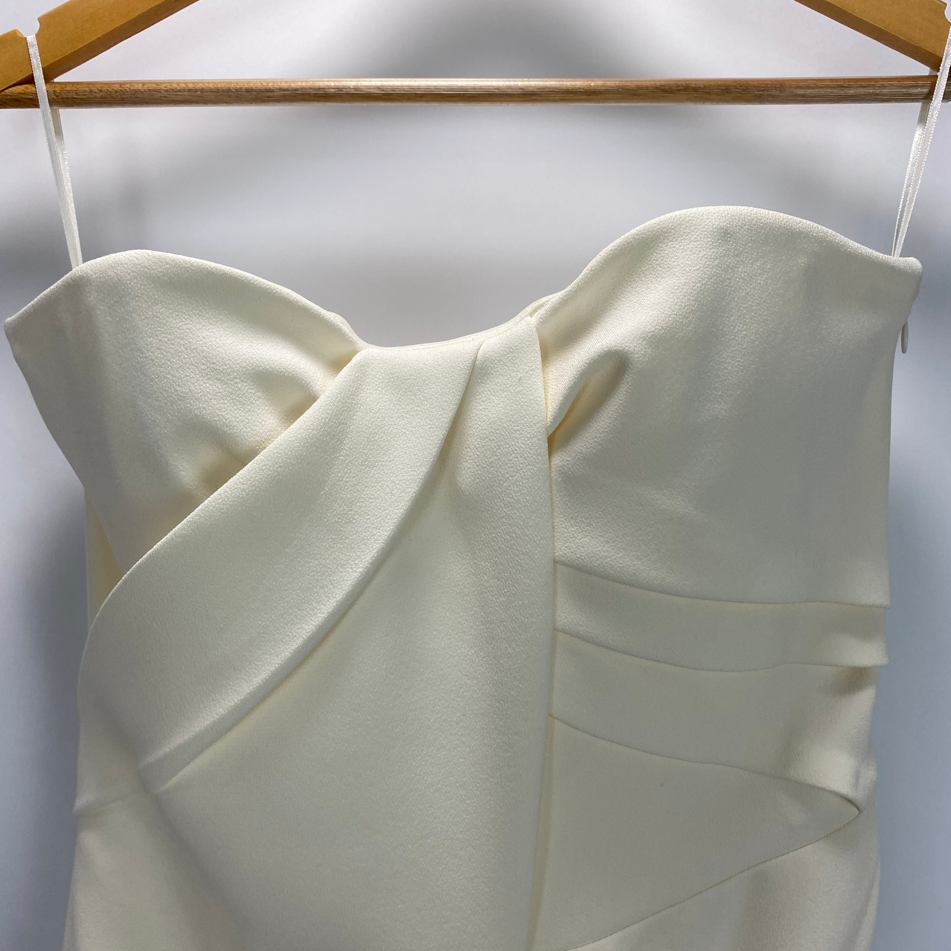 Safiyaa New £1440 Ivory Remi Draped Jumpsuit XS