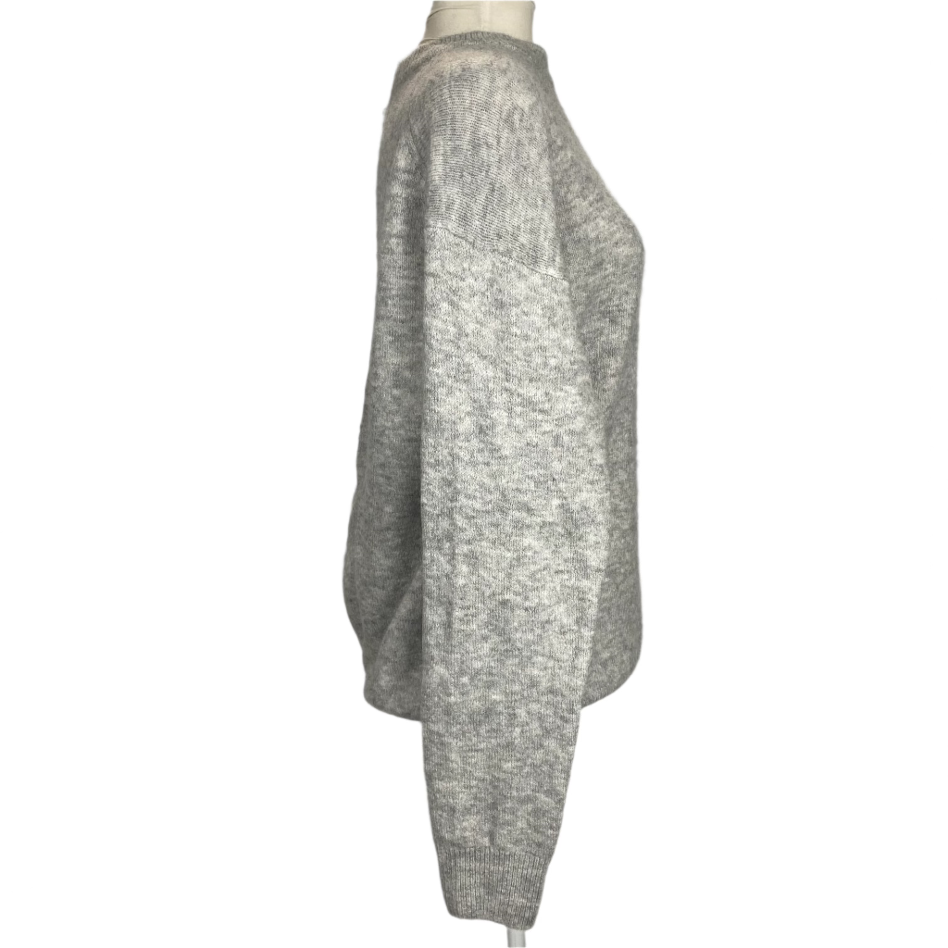 Tibi Pearl Grey Supersoft Oversize Sweater S