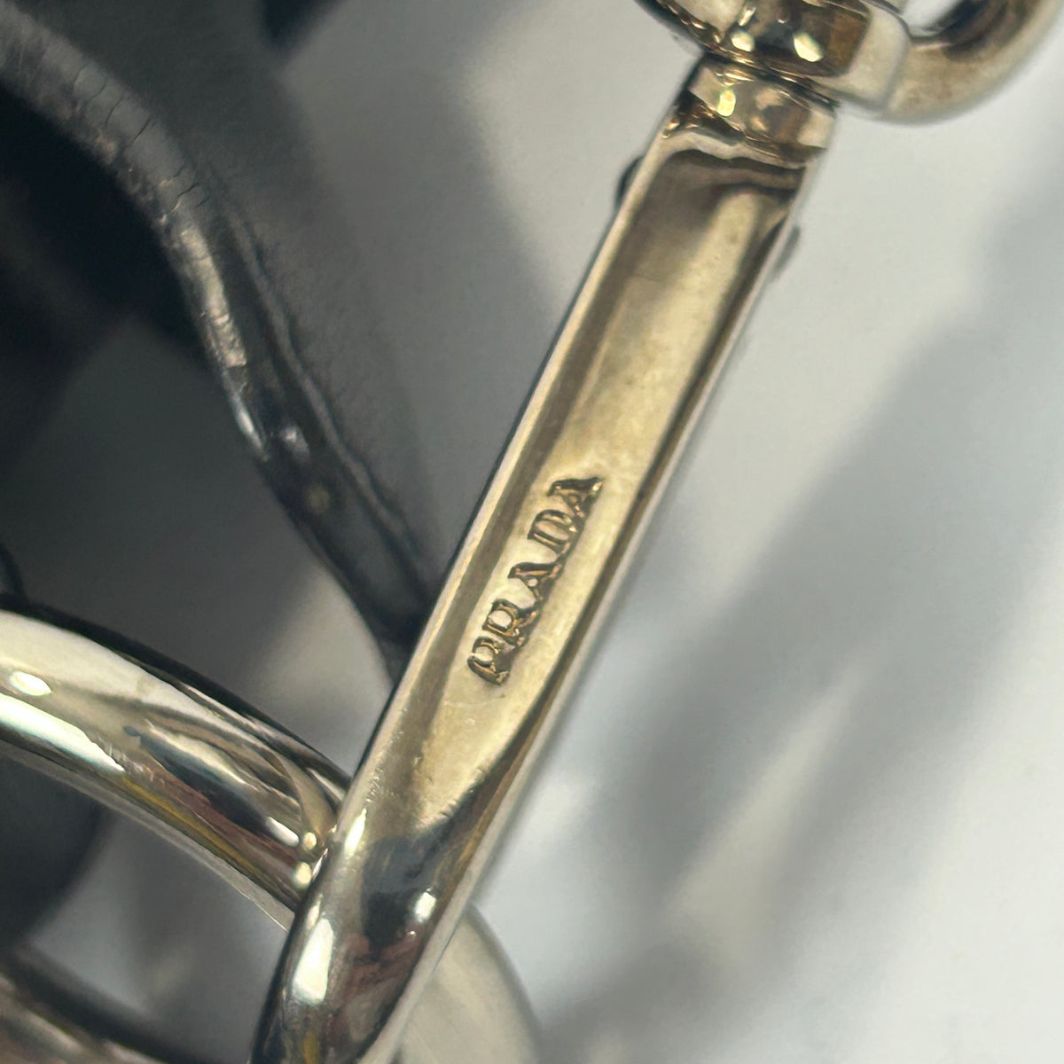 Prada Black Vitello Large Tote Satchel Bag