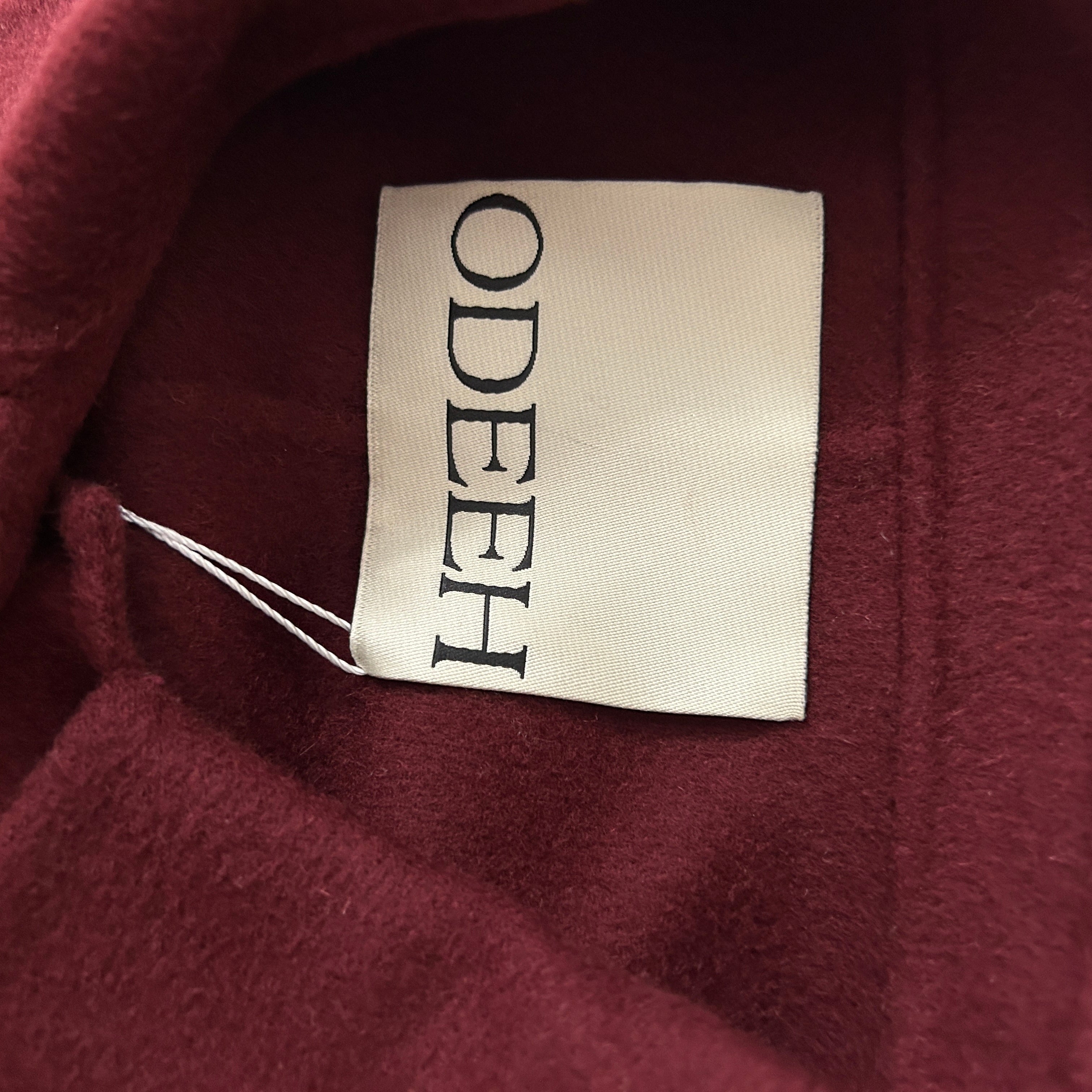 Odeeh £1000 Claret Double Faced Cashmere Mix Jacket S